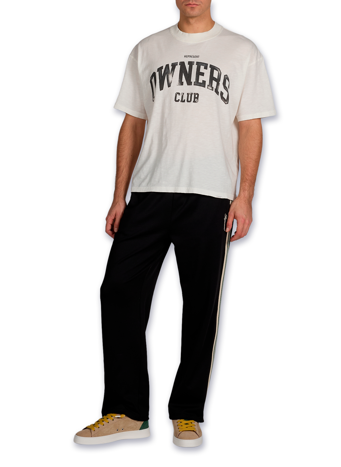 Cotton round-neck T-shirt REPRESENT White