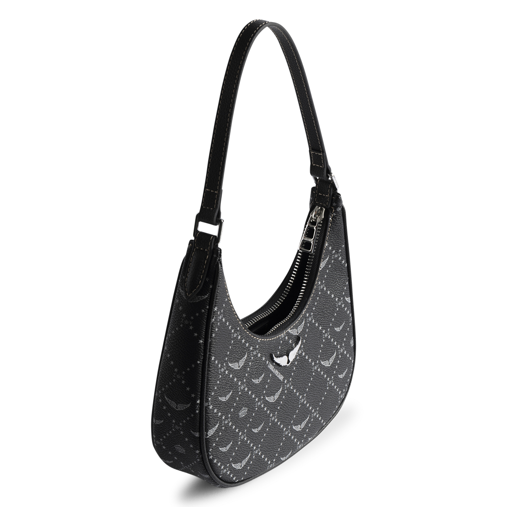 Sac à main imprimé z night out ZADIG&VOLTAIRE Noir