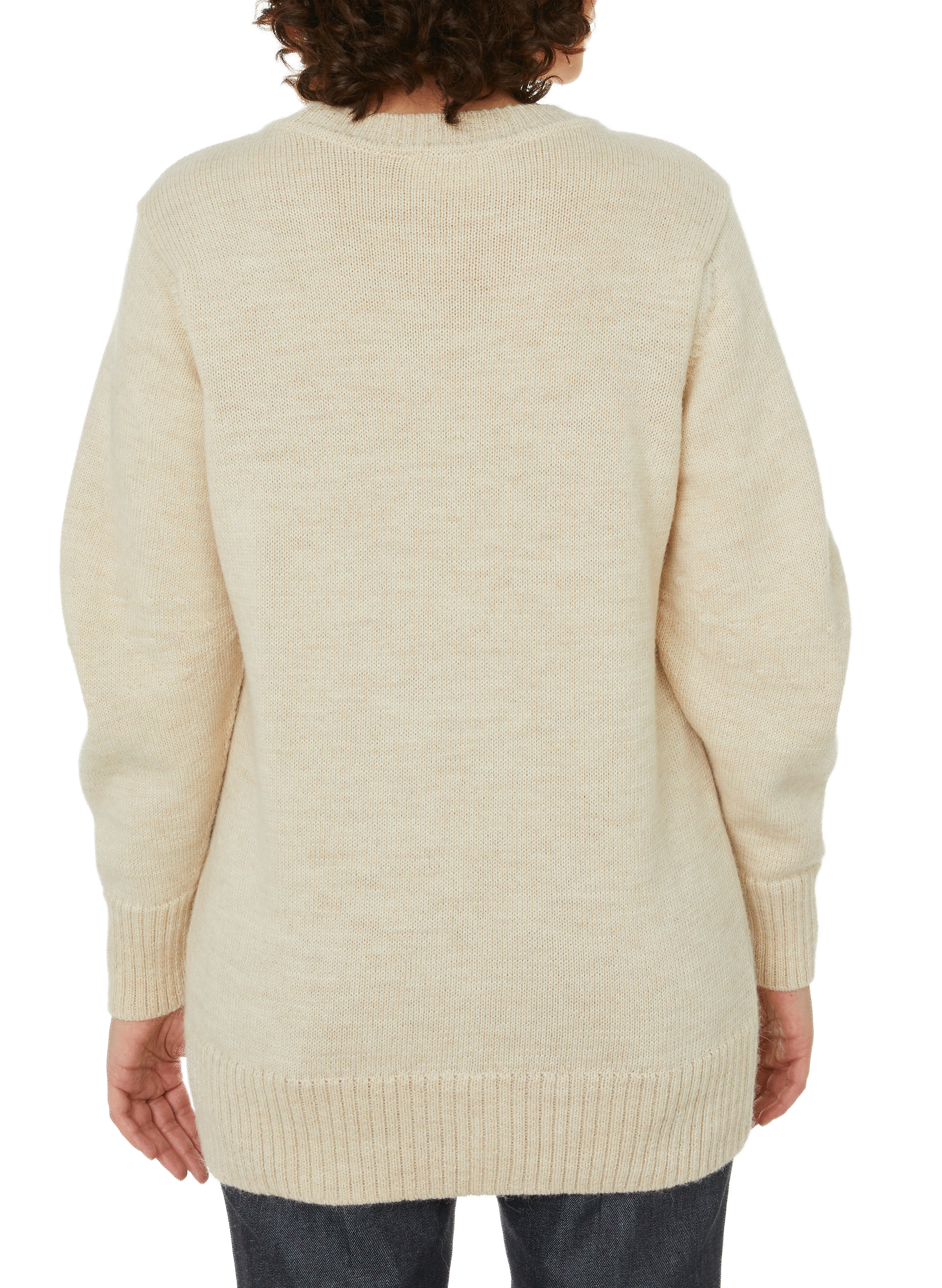 Oversized knitted jumper CAES Beige