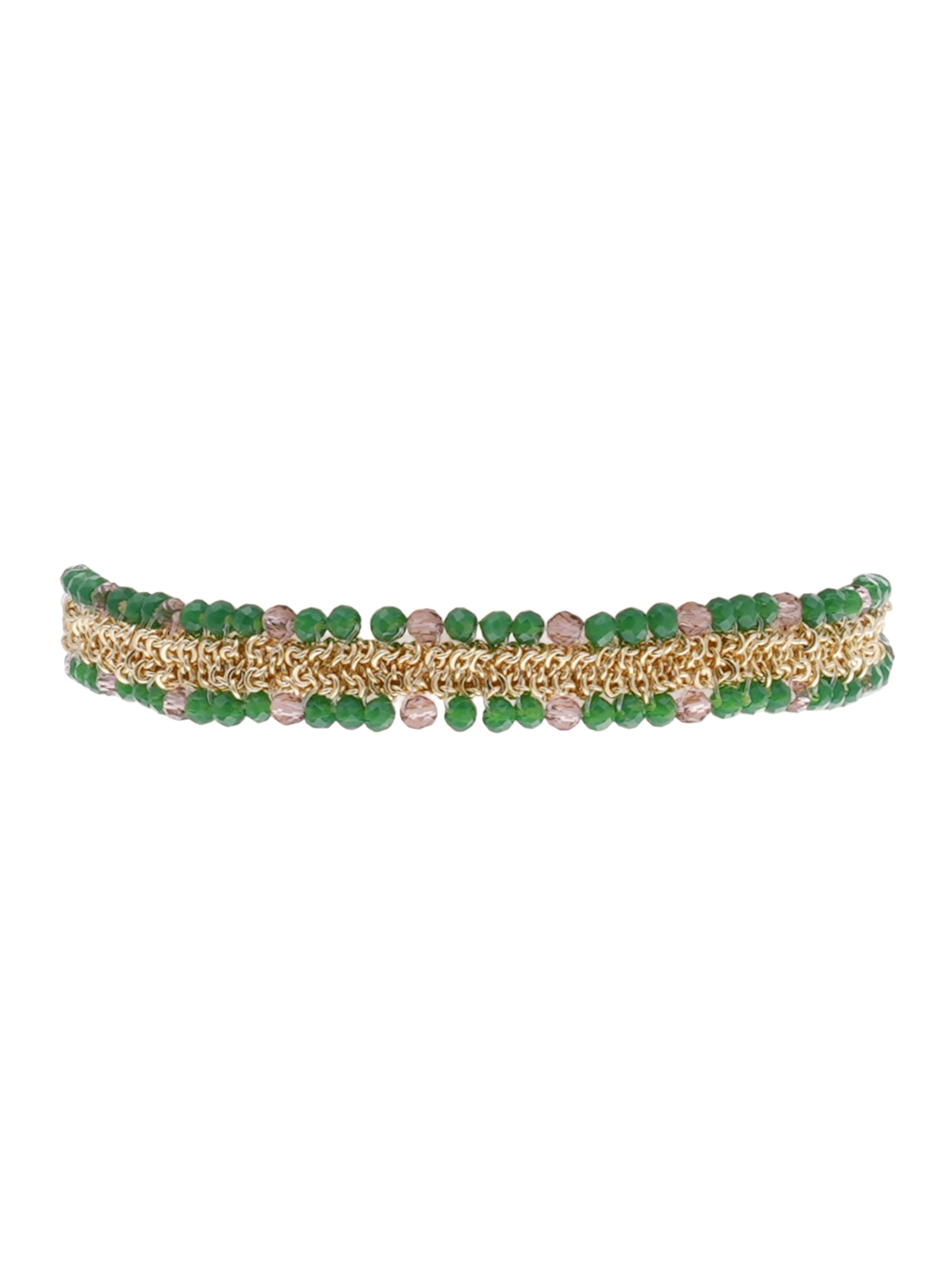 Bracelet perles tissées réglable olinda HIPANEMA Vert