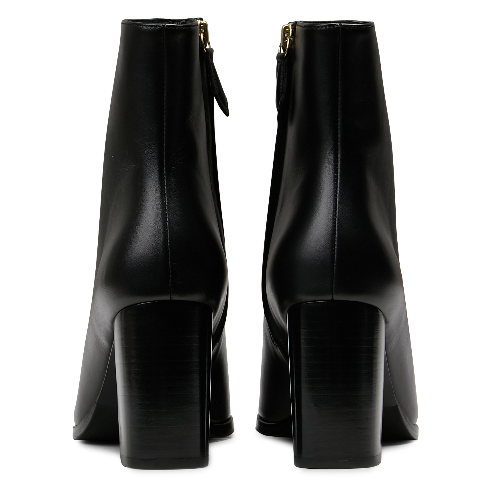 Bottines à talons en cuir n°822 RIVECOUR Noir