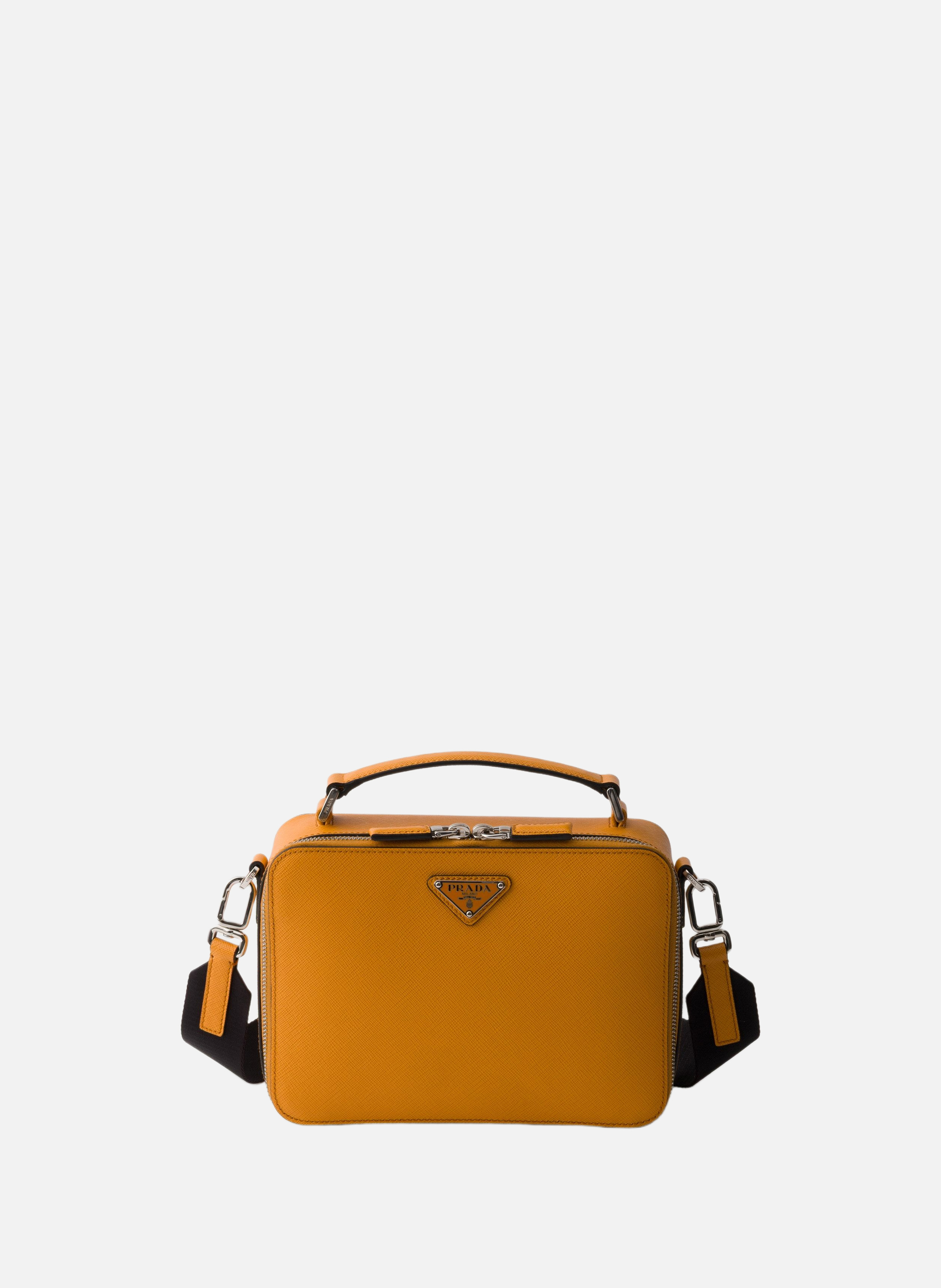 Sac prada brique en cuir saffiano PRADA Orange