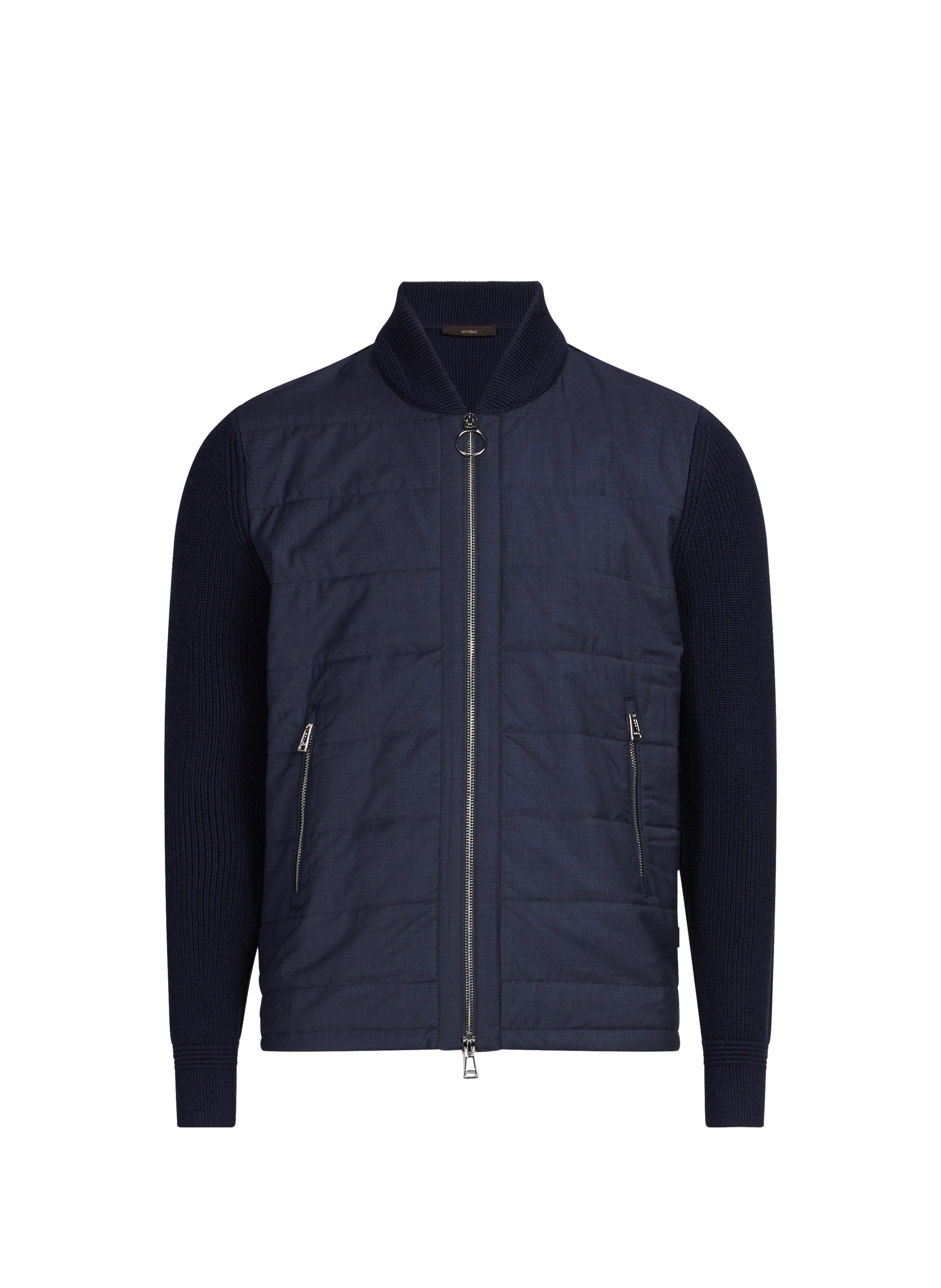Blouson bi-matière WINDSOR Bleu