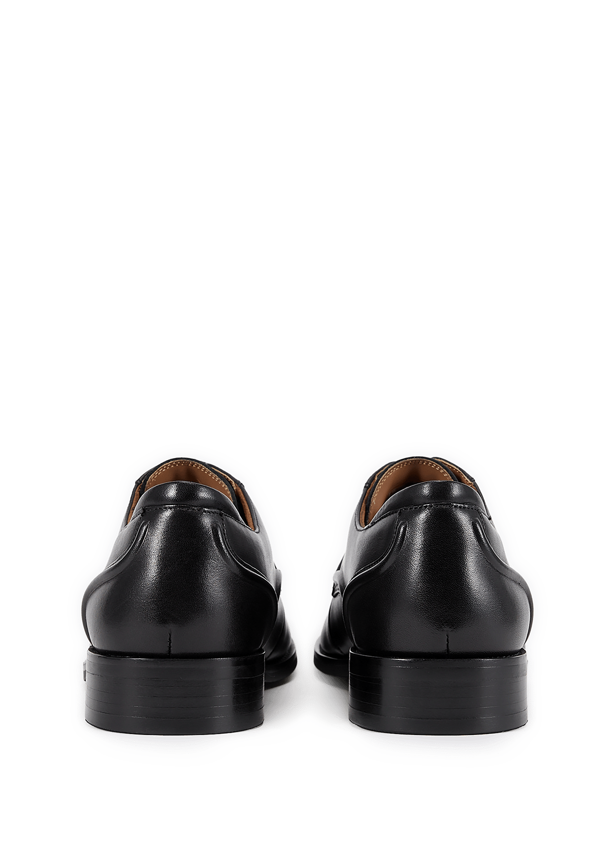 Calfskin leather lace-up loafers CLARKS Black