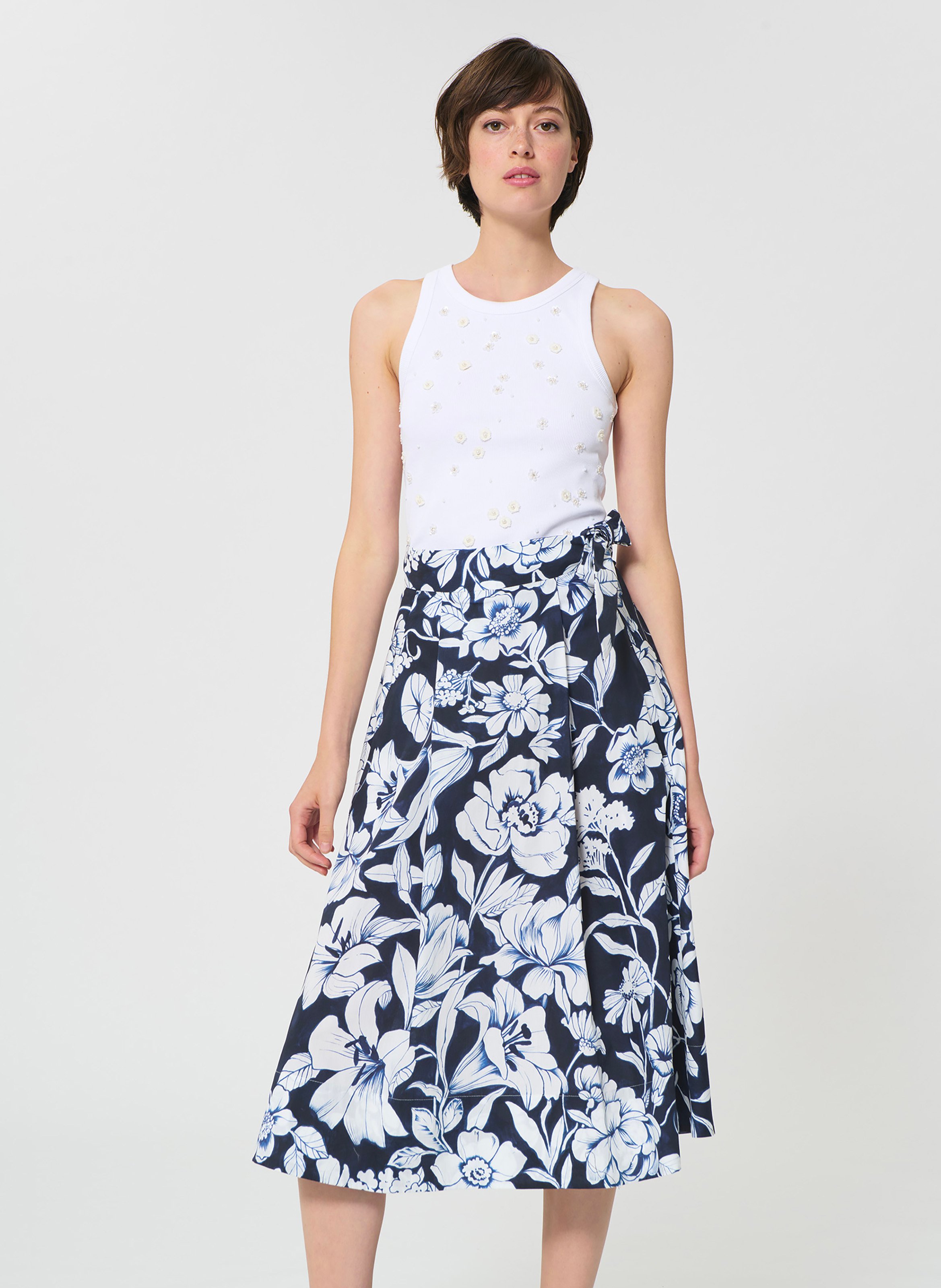 T-shirt tash TARA JARMON Blanc