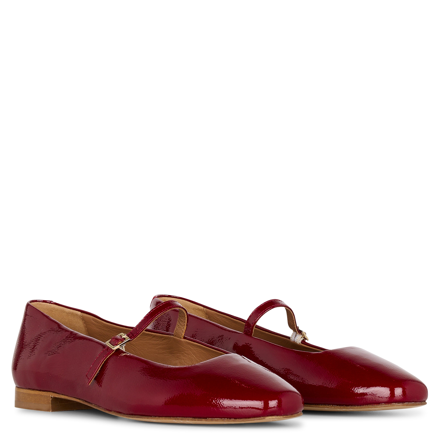 Ballerines en cuir mikie BOBBIES Rouge