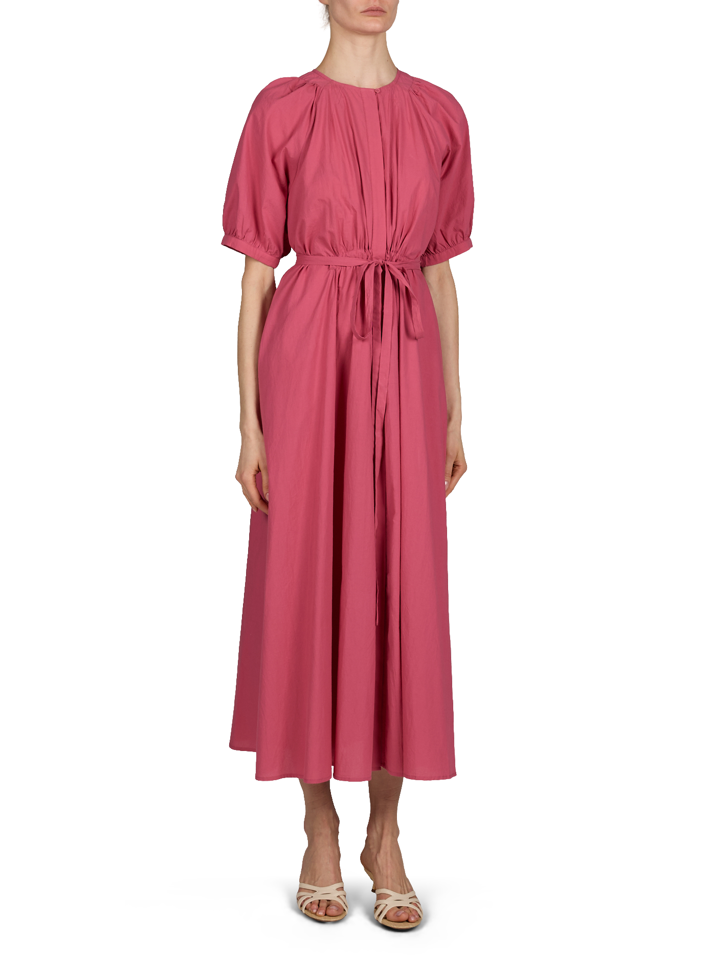 Long cotton Cassie dress SUNCOO Pink