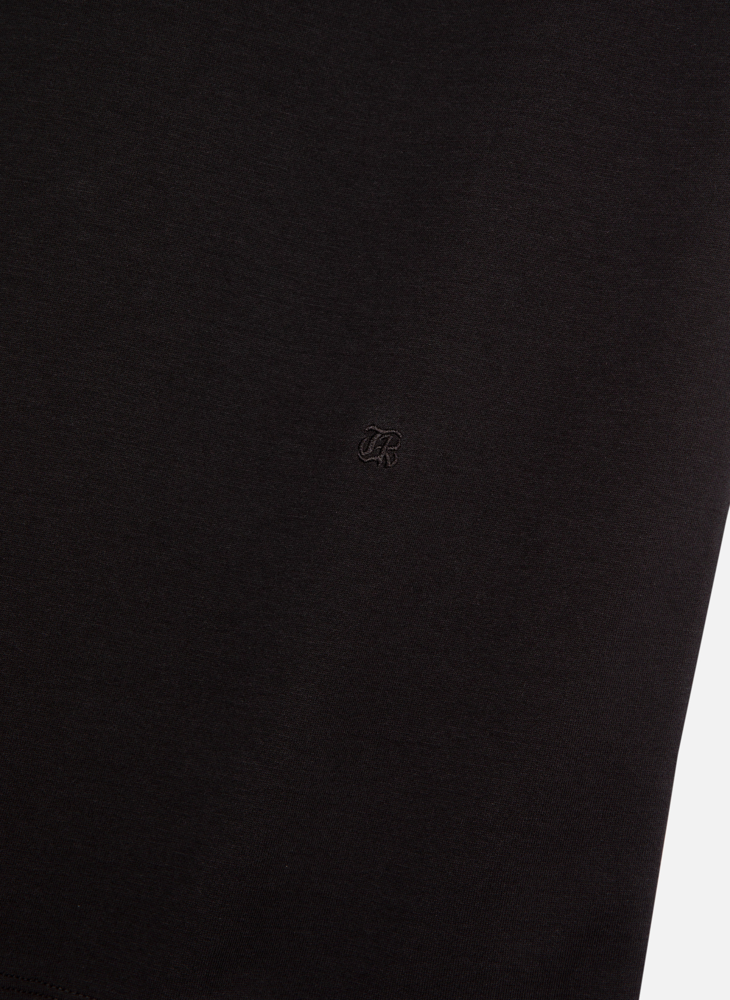 T-shirt mixte droit uni unisexe THE KOOPLES Noir