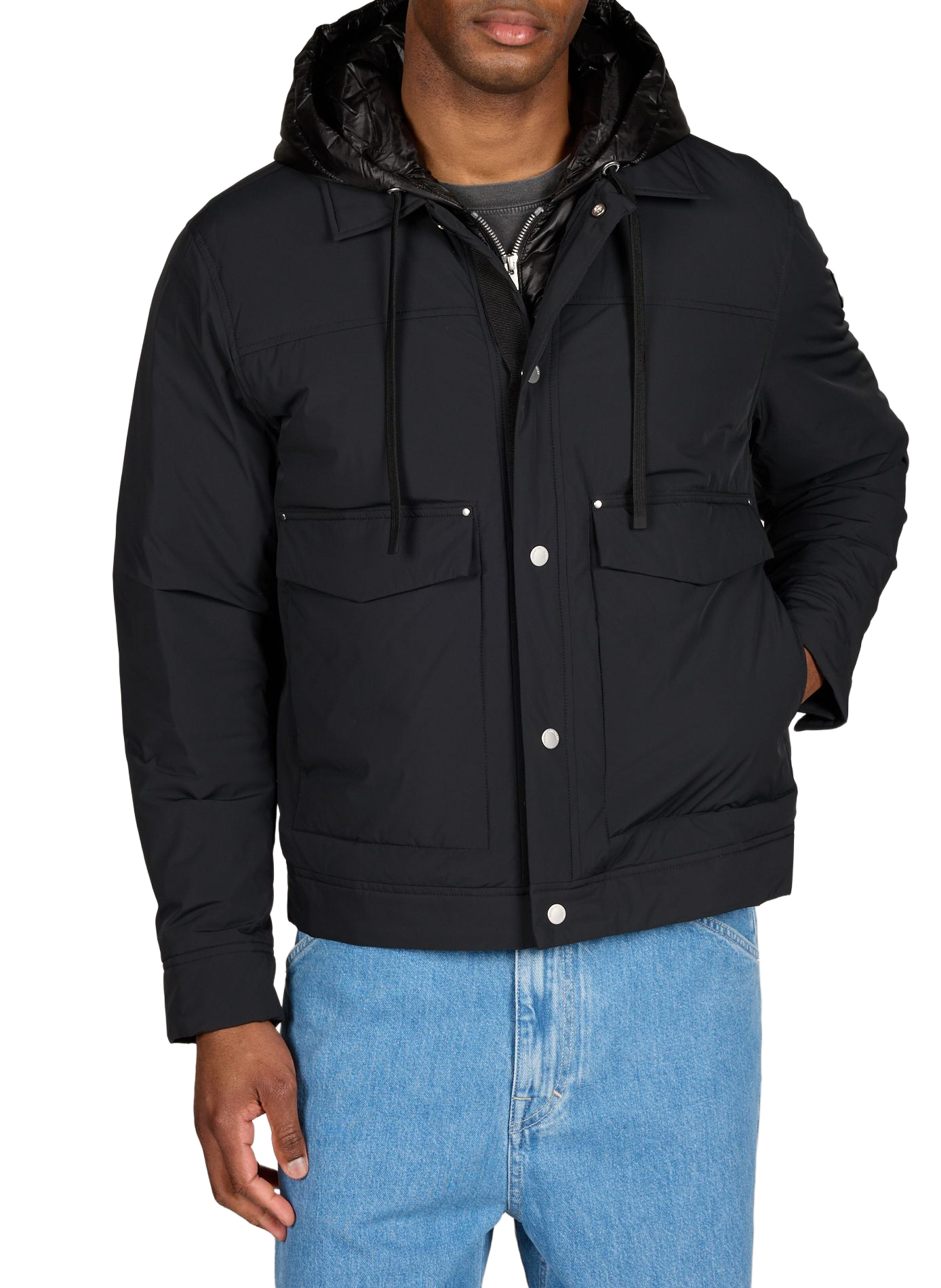 Manteau camionneur Brixton en duvet léger MOOSE KNUCKLES Noir