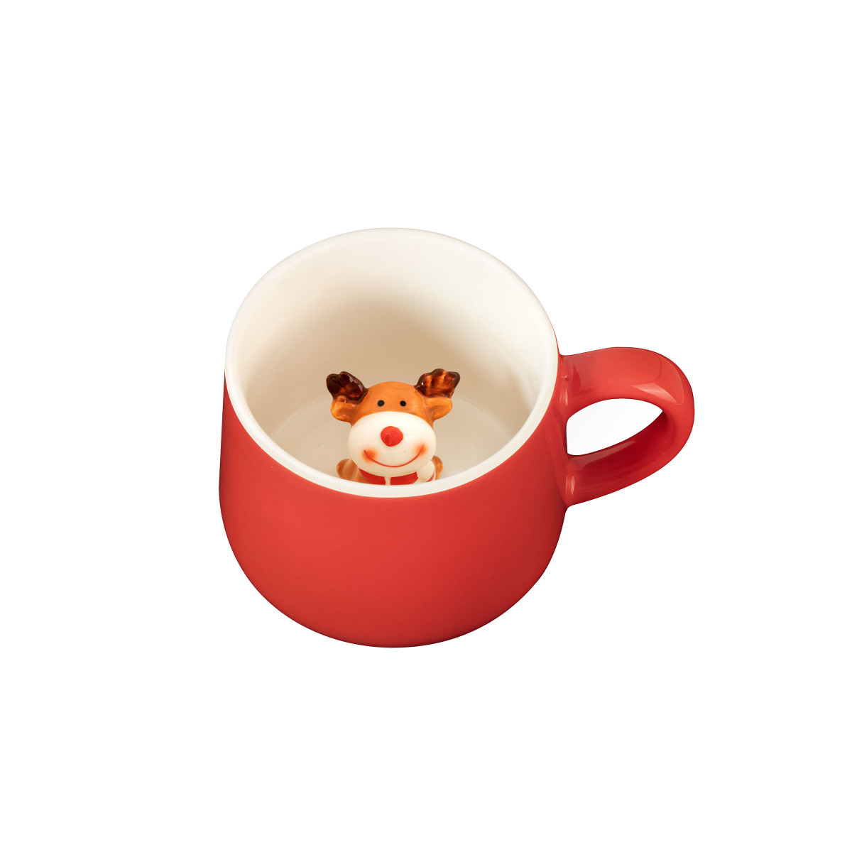 Miam cerf - lot de vaisselle 3 pièces pour enfant MEDARD DE NOBLAT Rouge