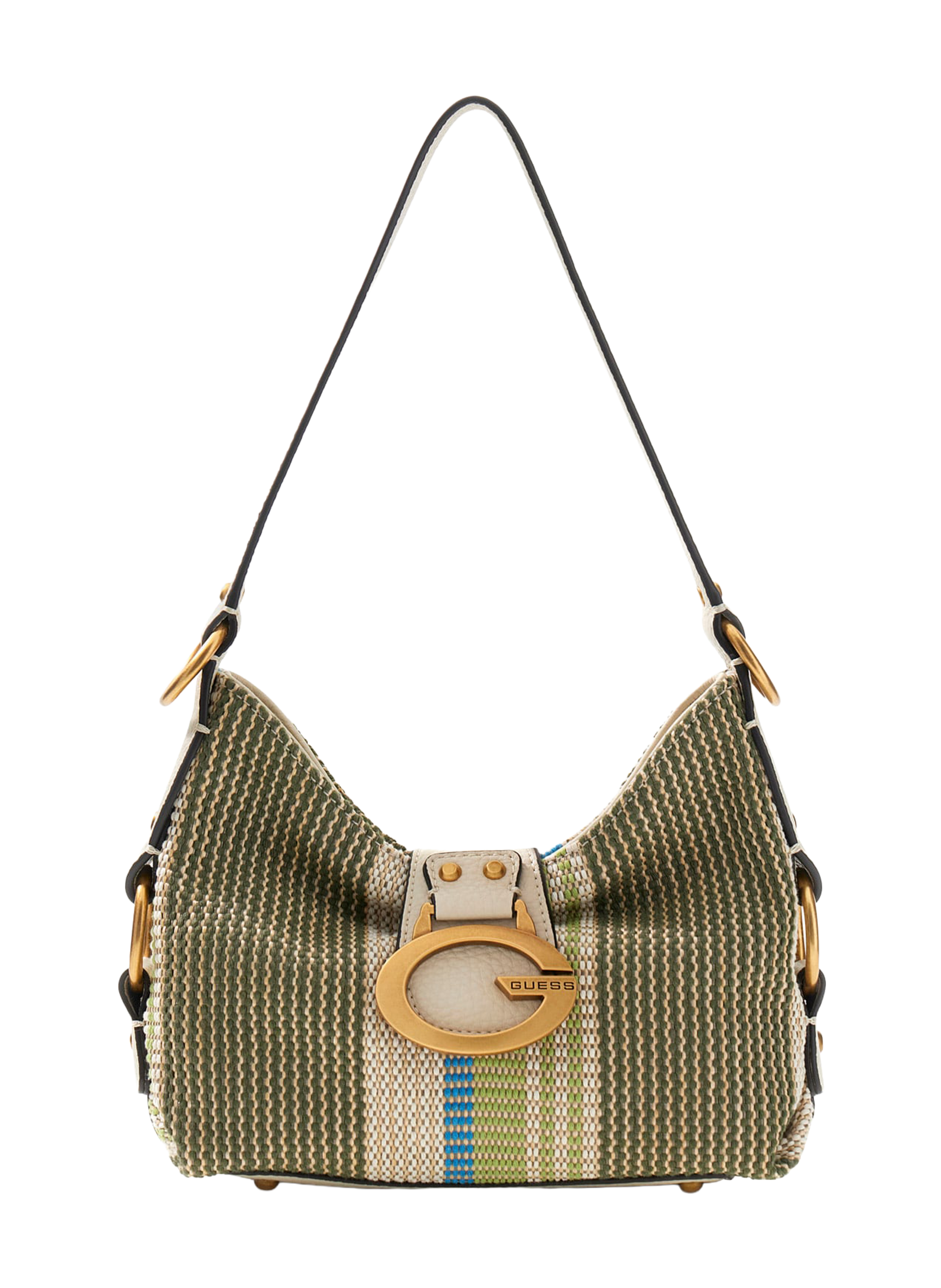 Sac porté épaule Camden à motif GUESS Vert