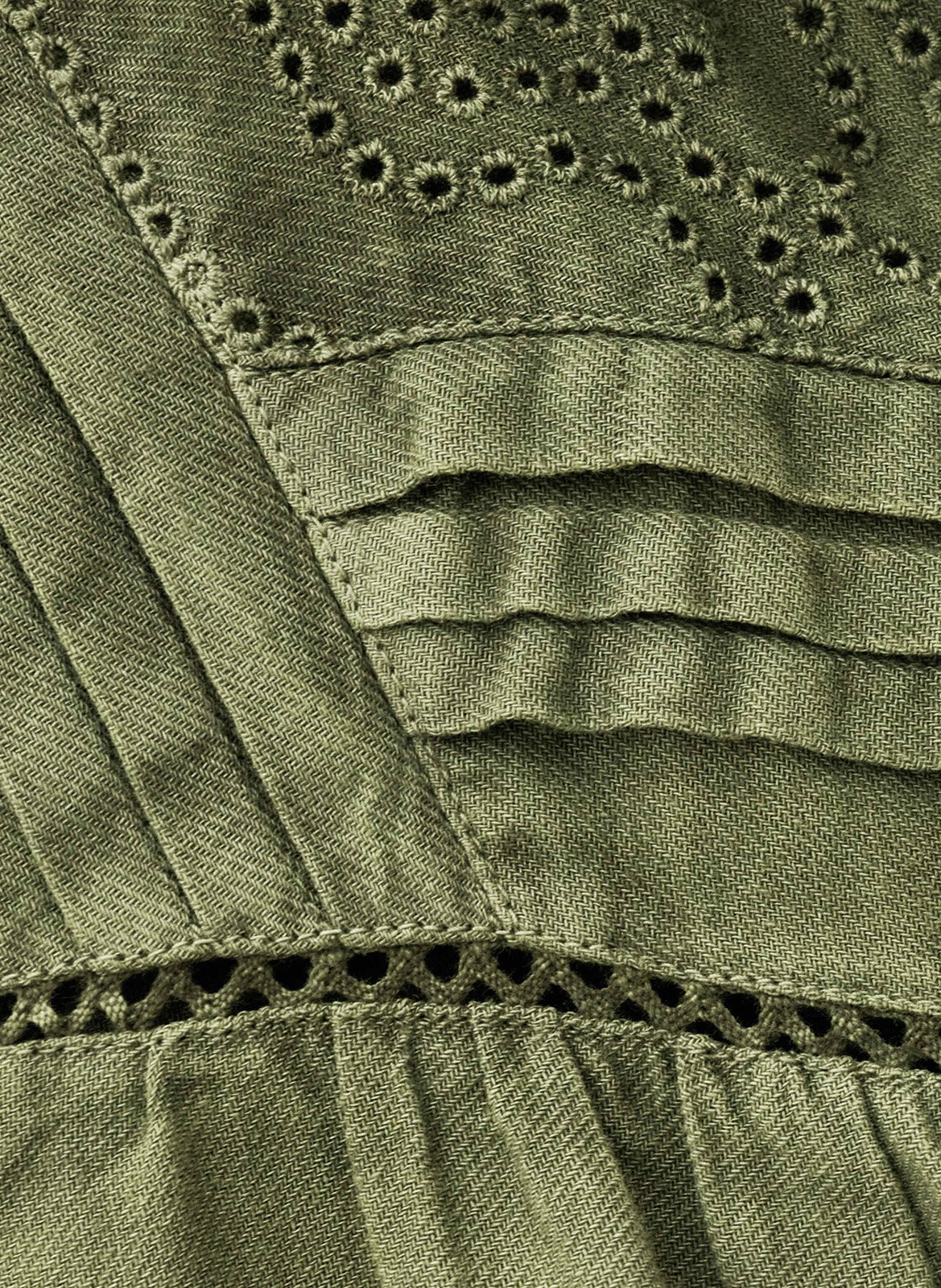 Chemise col rond gilda BA&SH Kaki