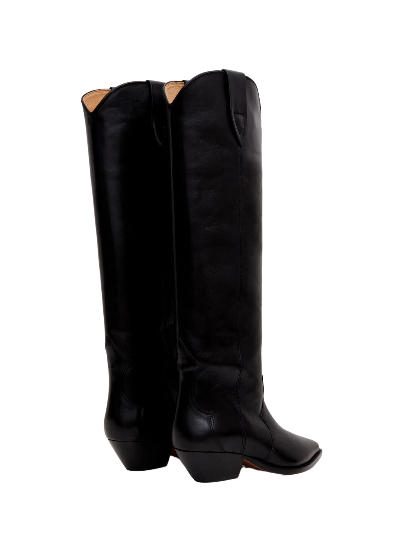 Denvee leather cowboy boots ISABEL MARANT Black