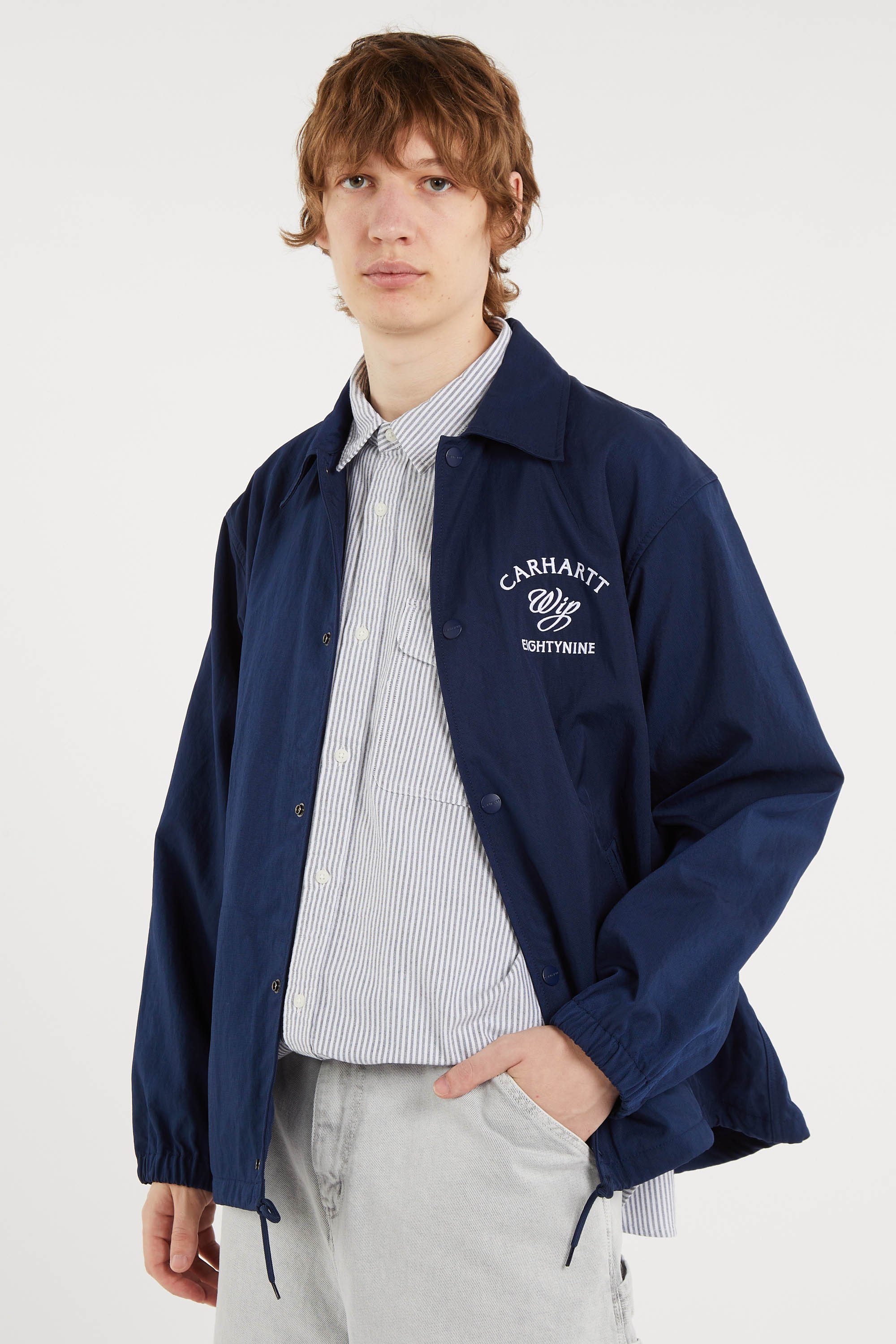 Veste eightynine coach jacket CARHARTT WIP Bleu