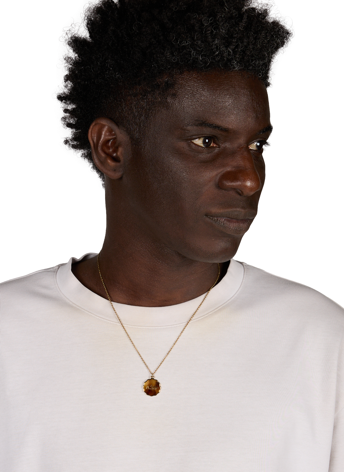 Anhänger mit Logo-Kette MAISON KITSUNÉ Golden