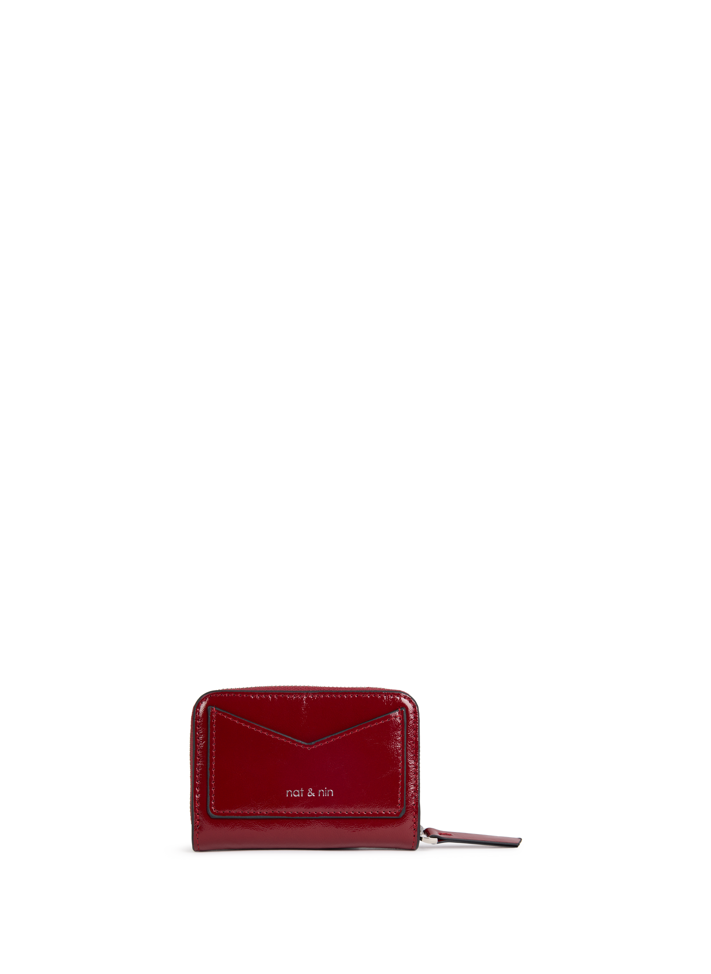 Porte-monnaie Pia en cuir NAT & NIN Rouge