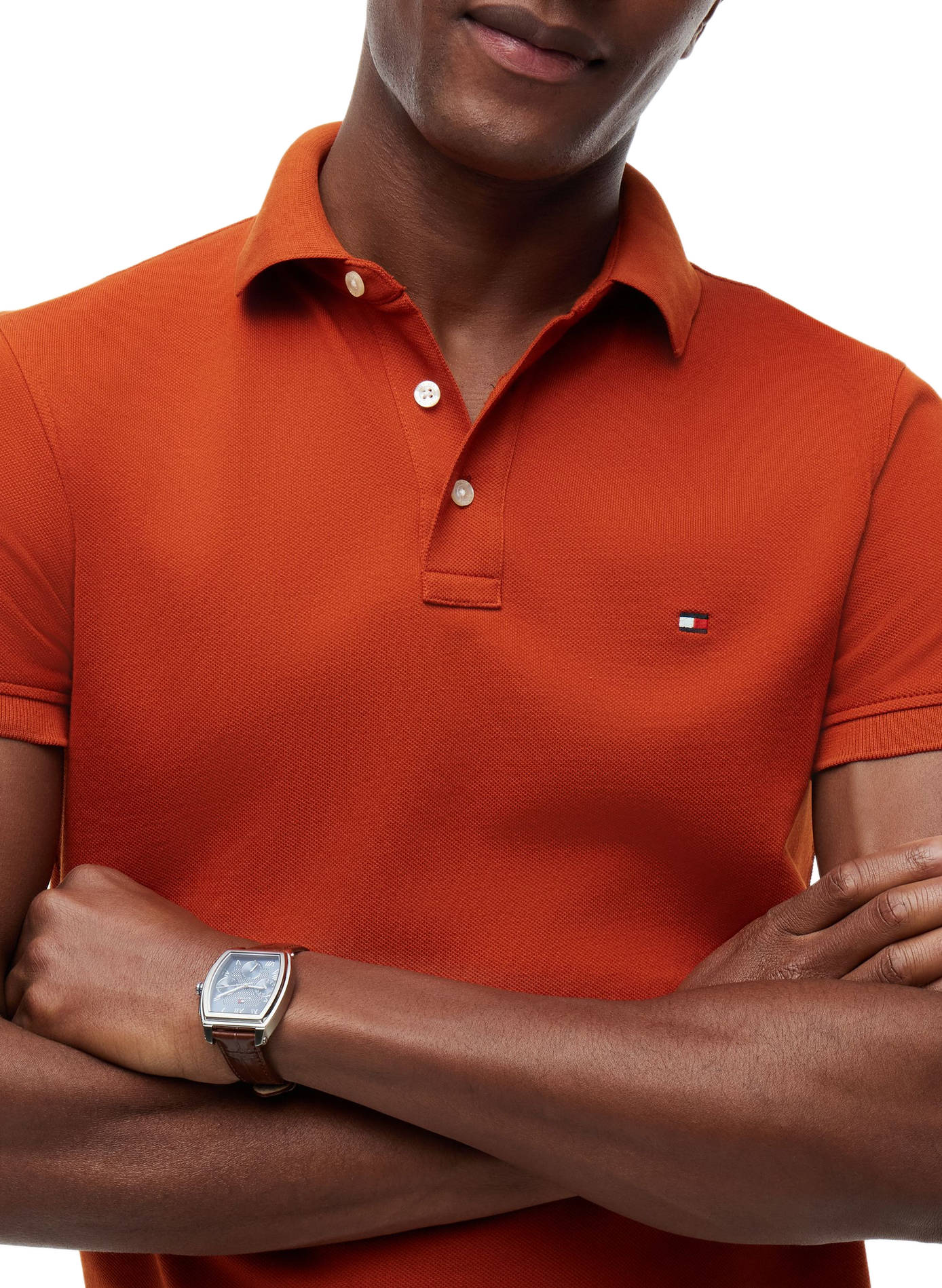 Iconic 1985 organic cotton polo shirt TOMMY HILFIGER Brown