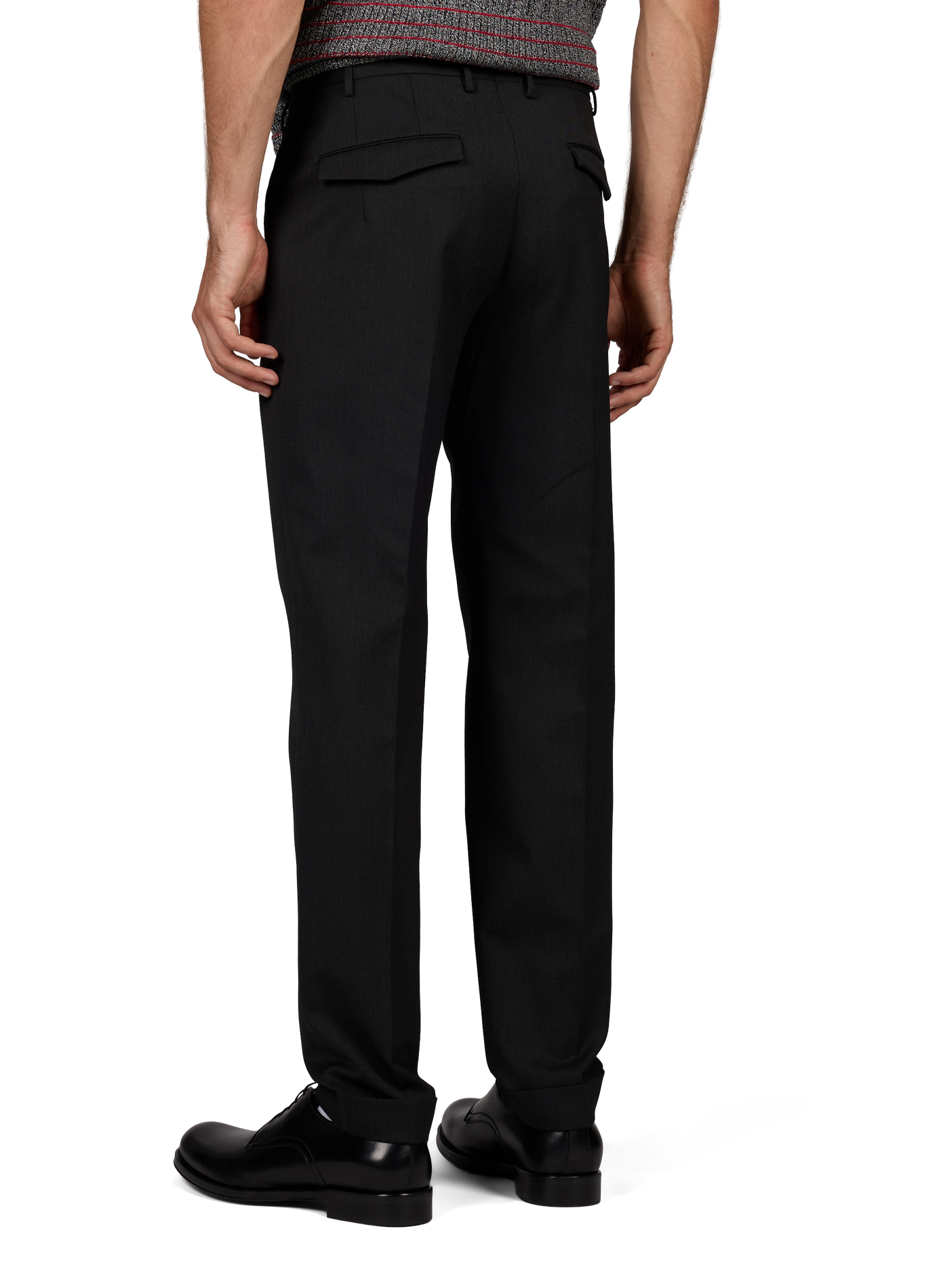 Slim-fit stretch cotton chinos PT01 Black