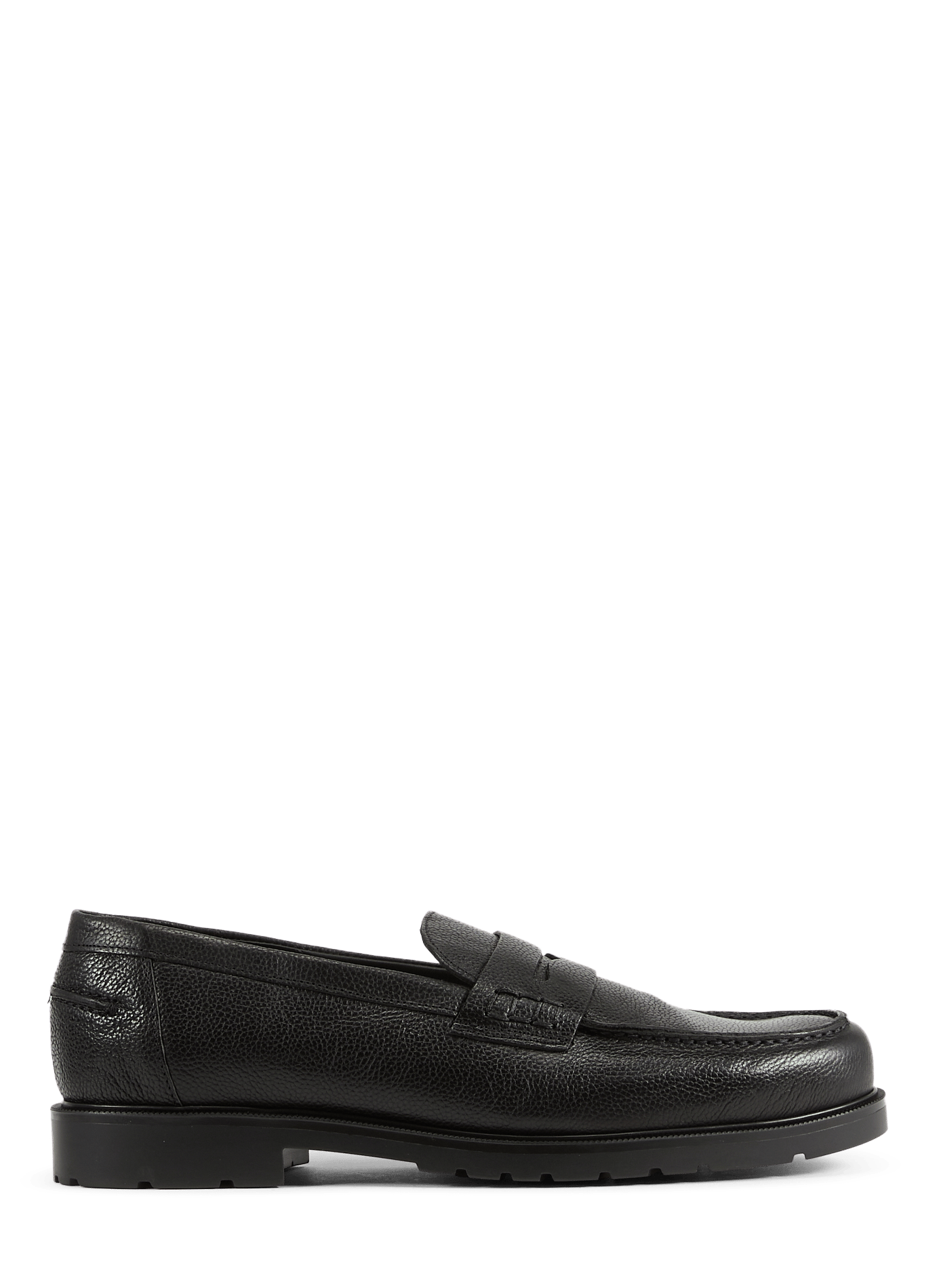 Mocassins en cuir grainé  KLEMAN Noir