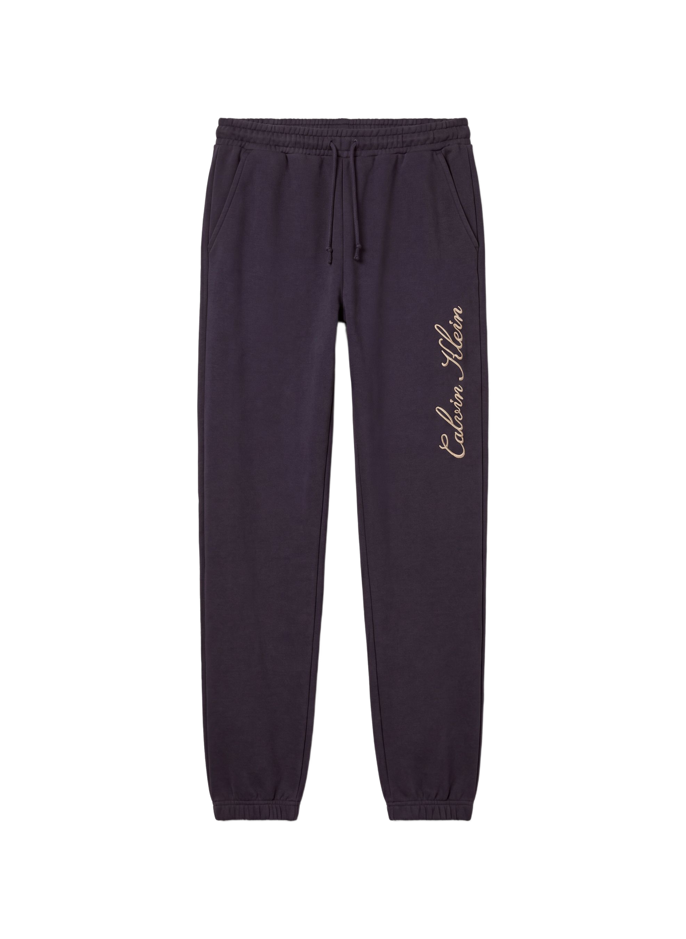 Pantalon de survêtement à logo en coton mélangé CALVIN KLEIN Bleu