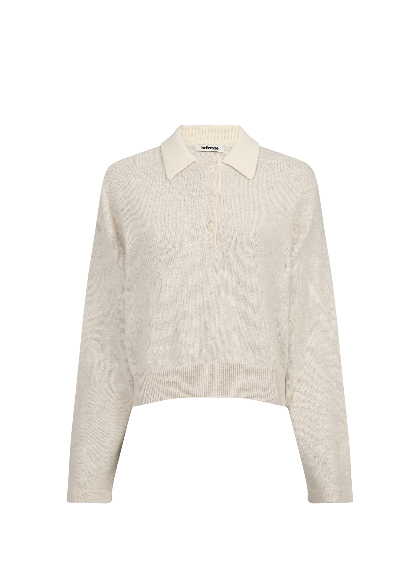 Oversized polo neck sweater BELLEROSE Beige