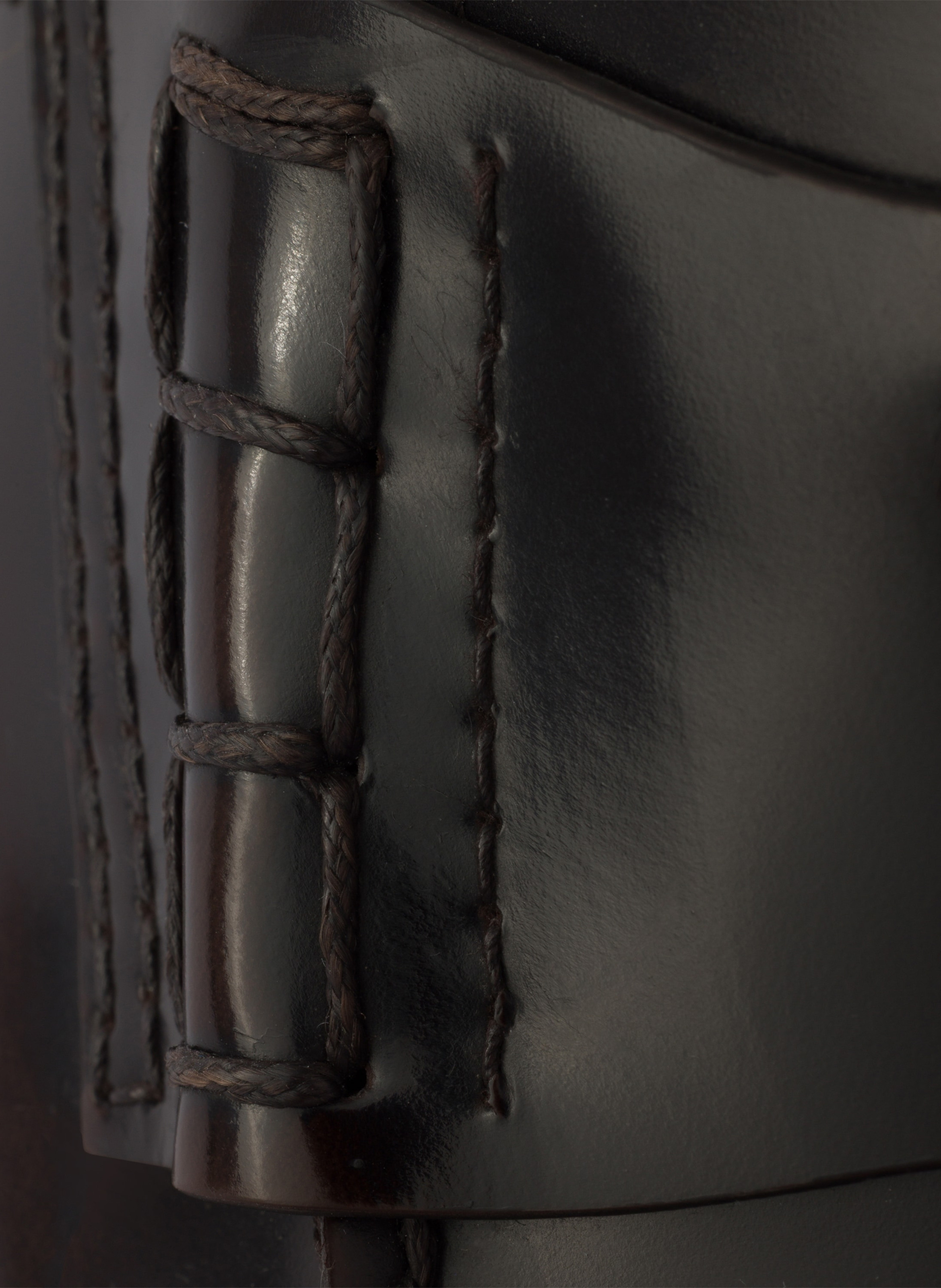 Mocassins en cuir brossé PRADA Marron