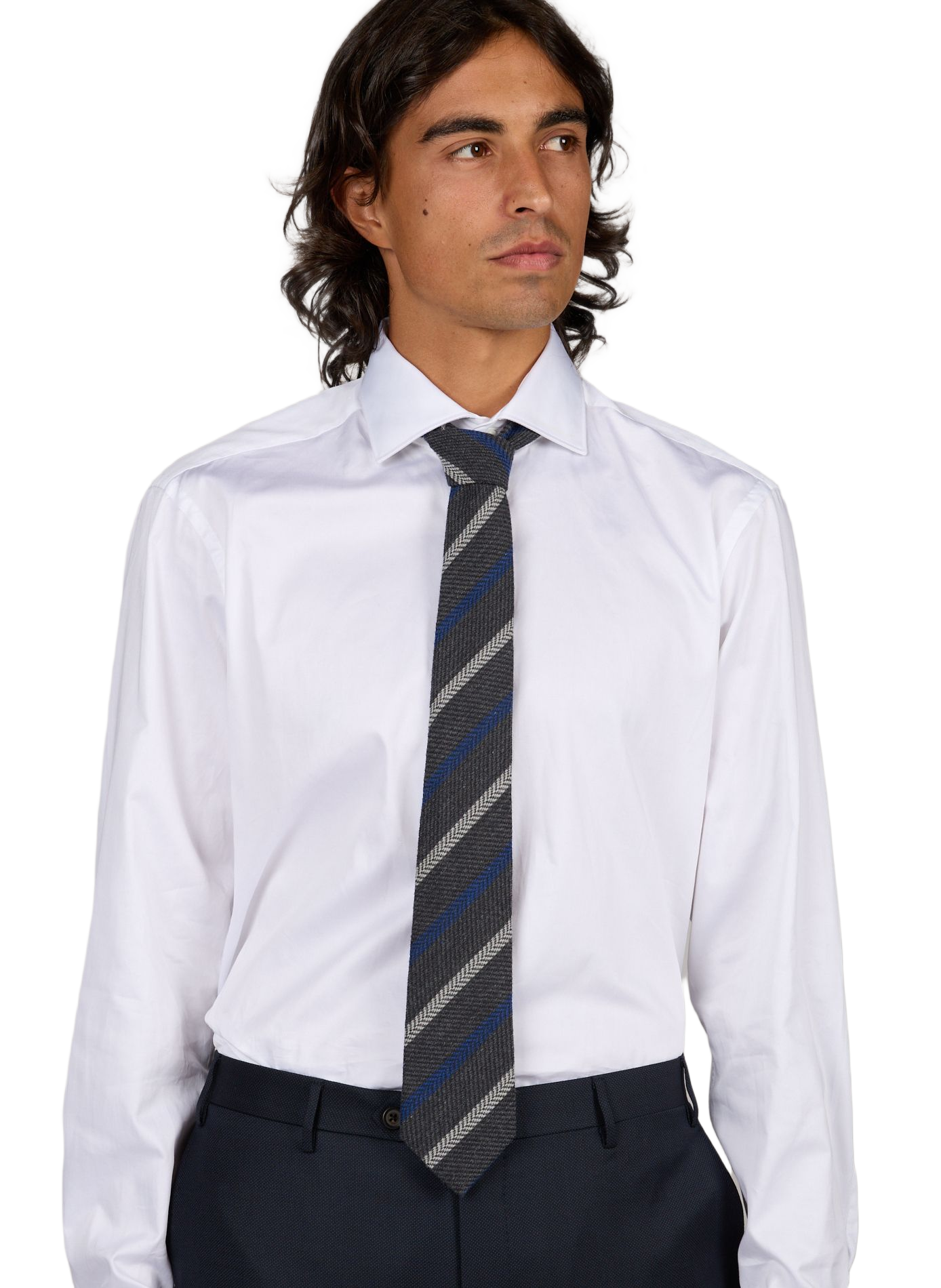 Mixed Wool Tie EMPORIO ARMANI Multicolour