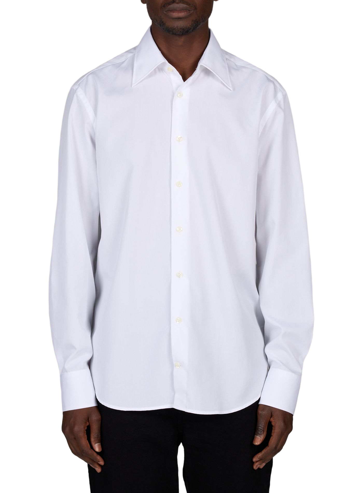 Plain cotton shirt VAN LAACK White