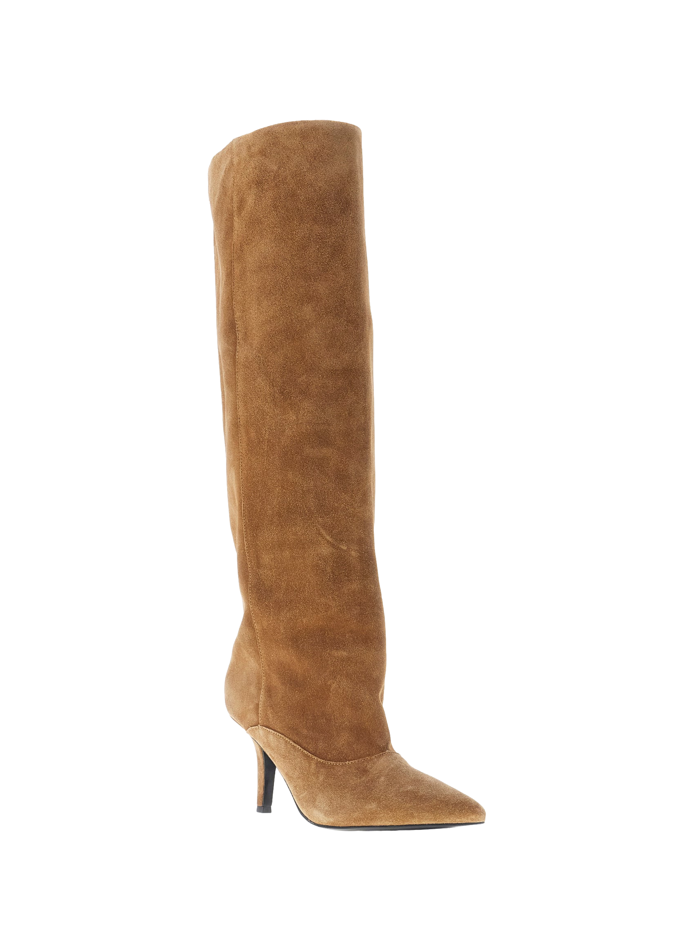 Zip-up suede leather boots GUESS Brown