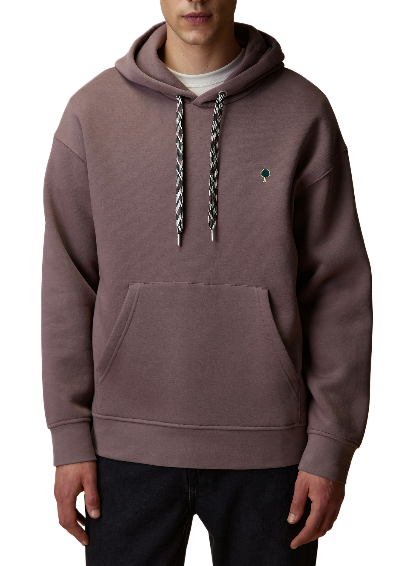 Rechte hoodie-sweatshirt van gemengd katoen FAGUO Rood