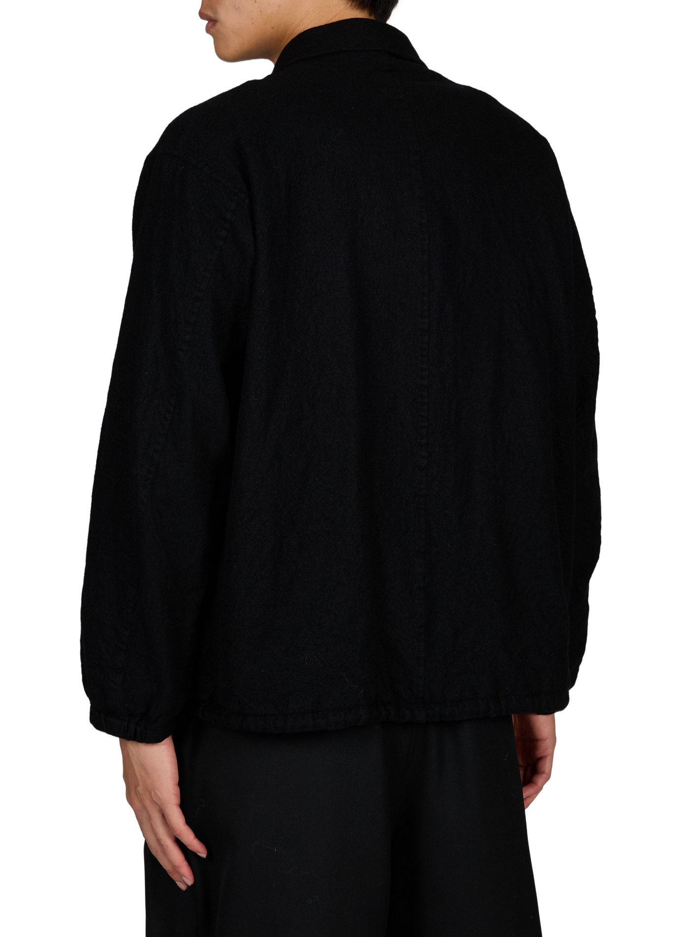 Oversized wool blazer with tailored collar COMME DES GARCONS HOMME Black