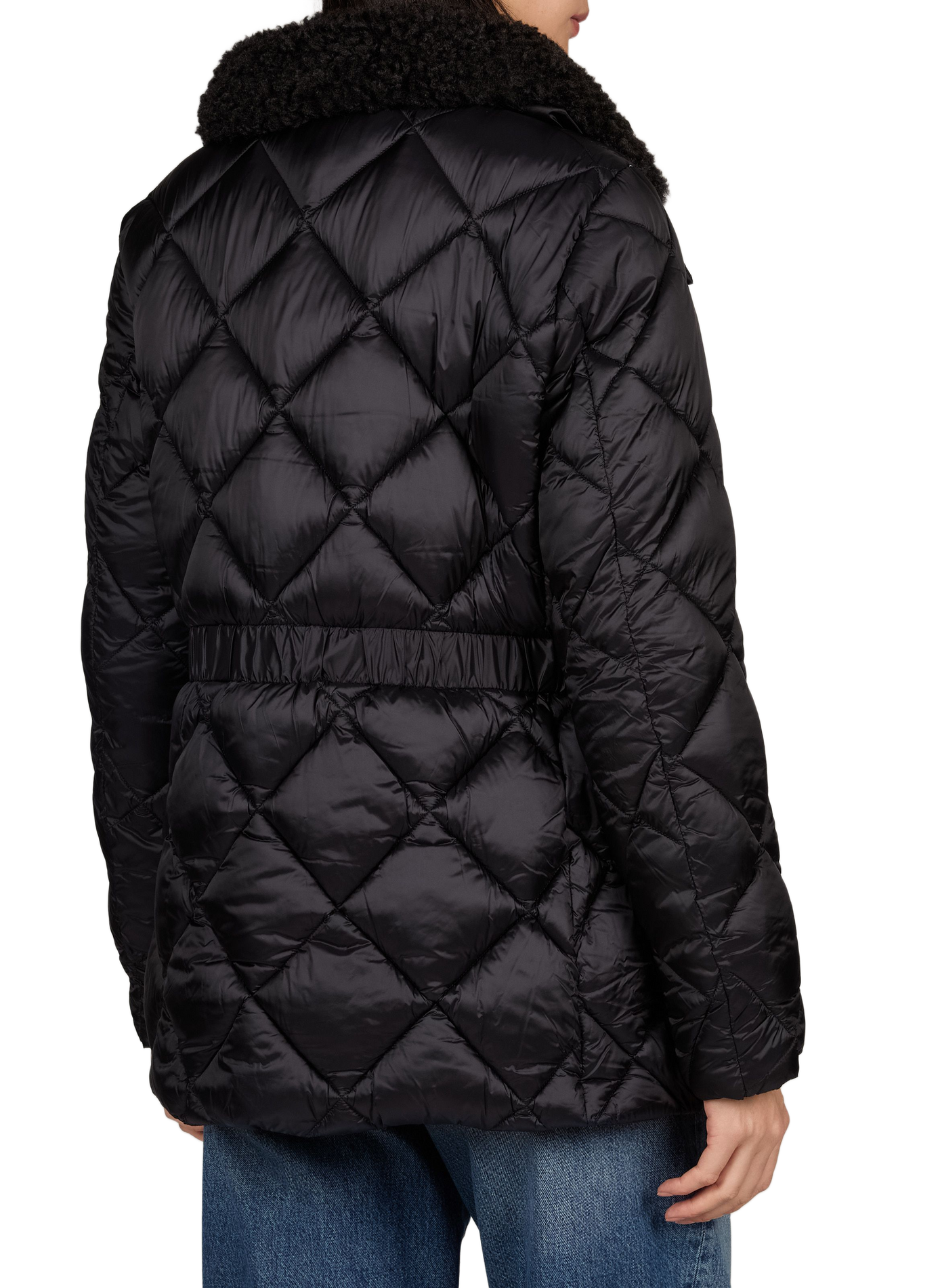 Gerade Daunenjacke mit Stehkragen SAVE THE DUCK Schwarz