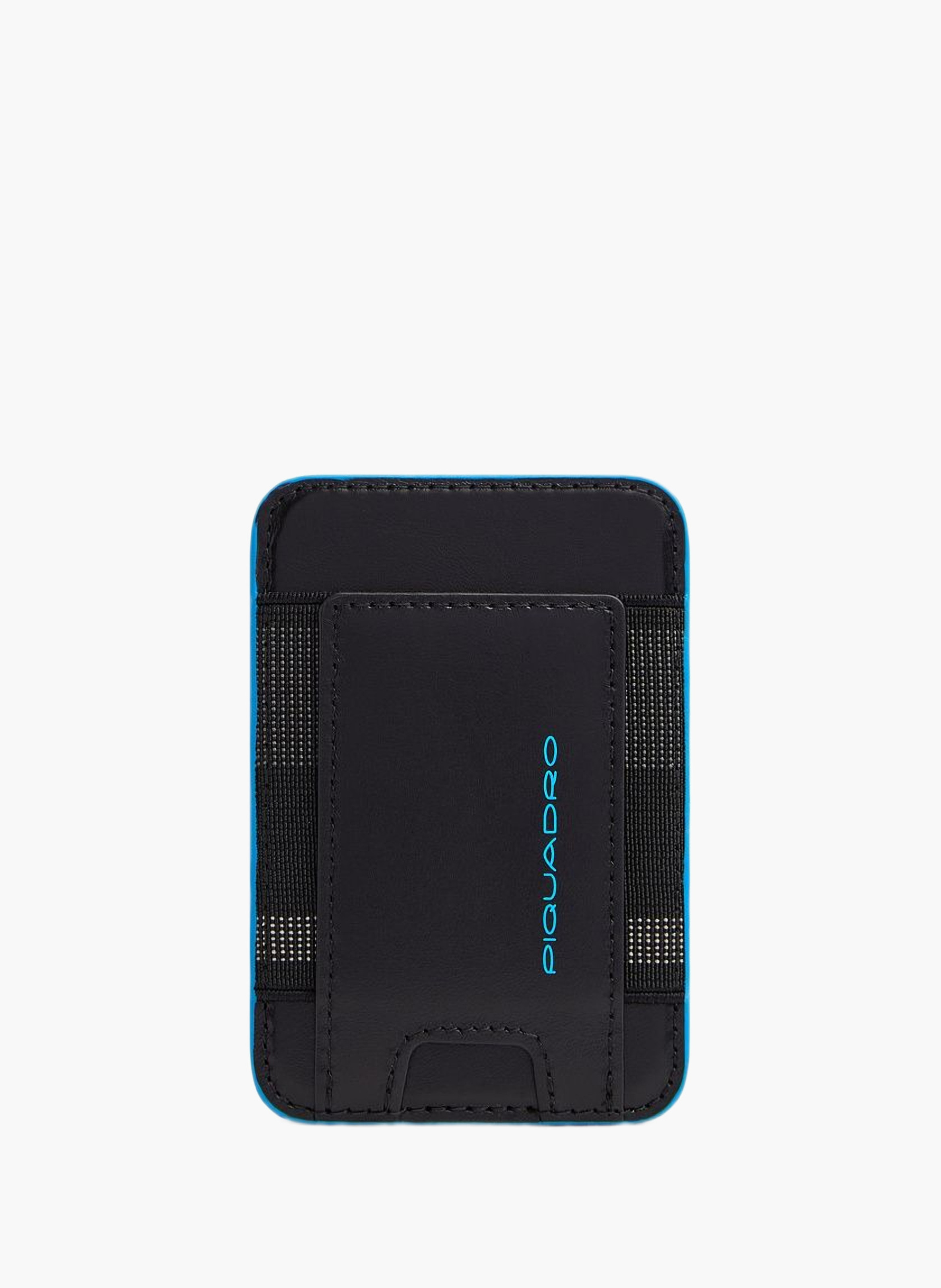 Porte-cartes de crédit magsafe® en cuir PIQUADRO Noir