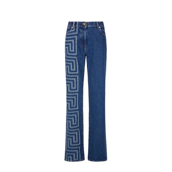 Jean flare motif Greca