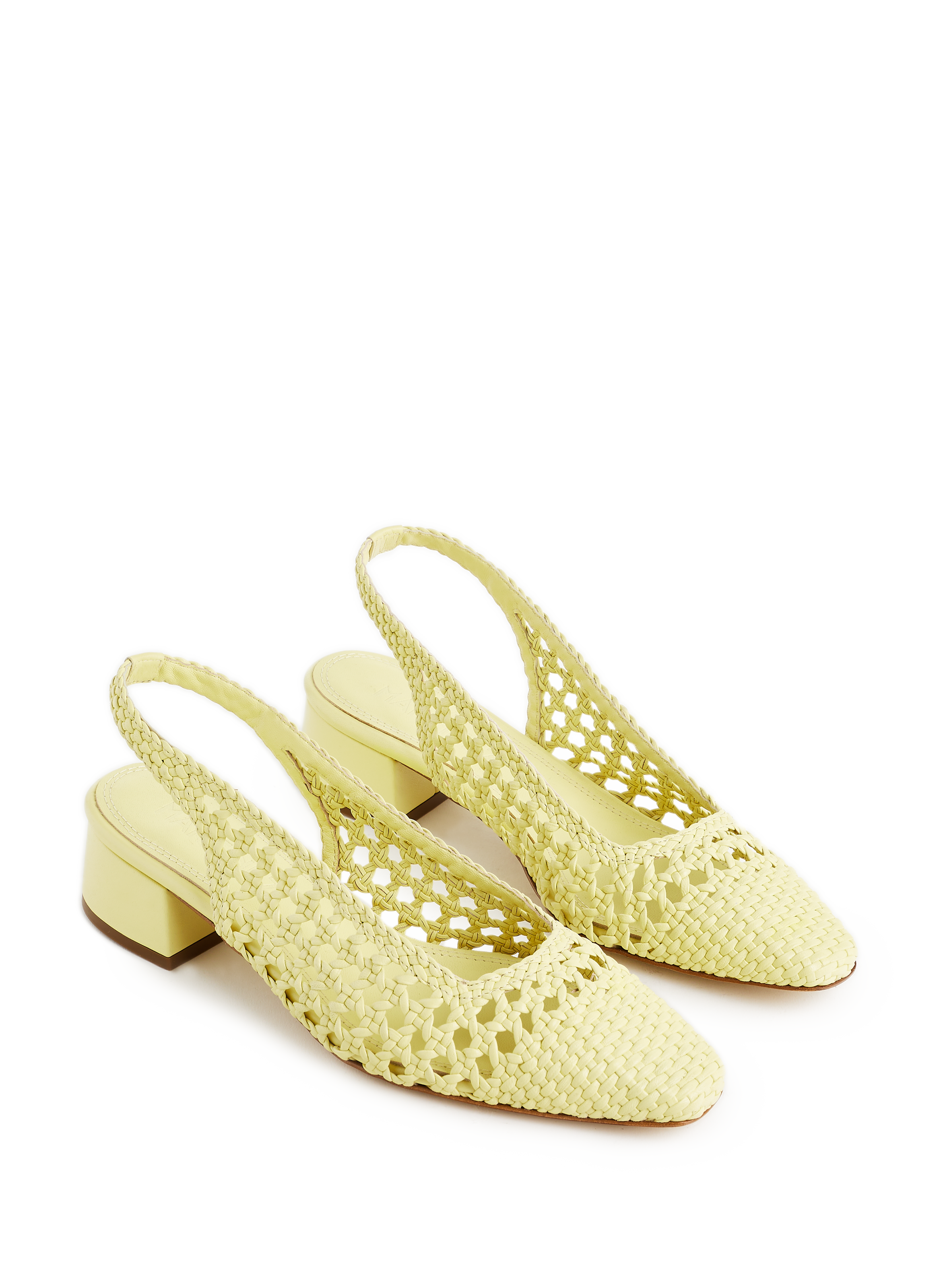 Slingback Nova Tarragona en cuir SOULIERS MARTINEZ Jaune