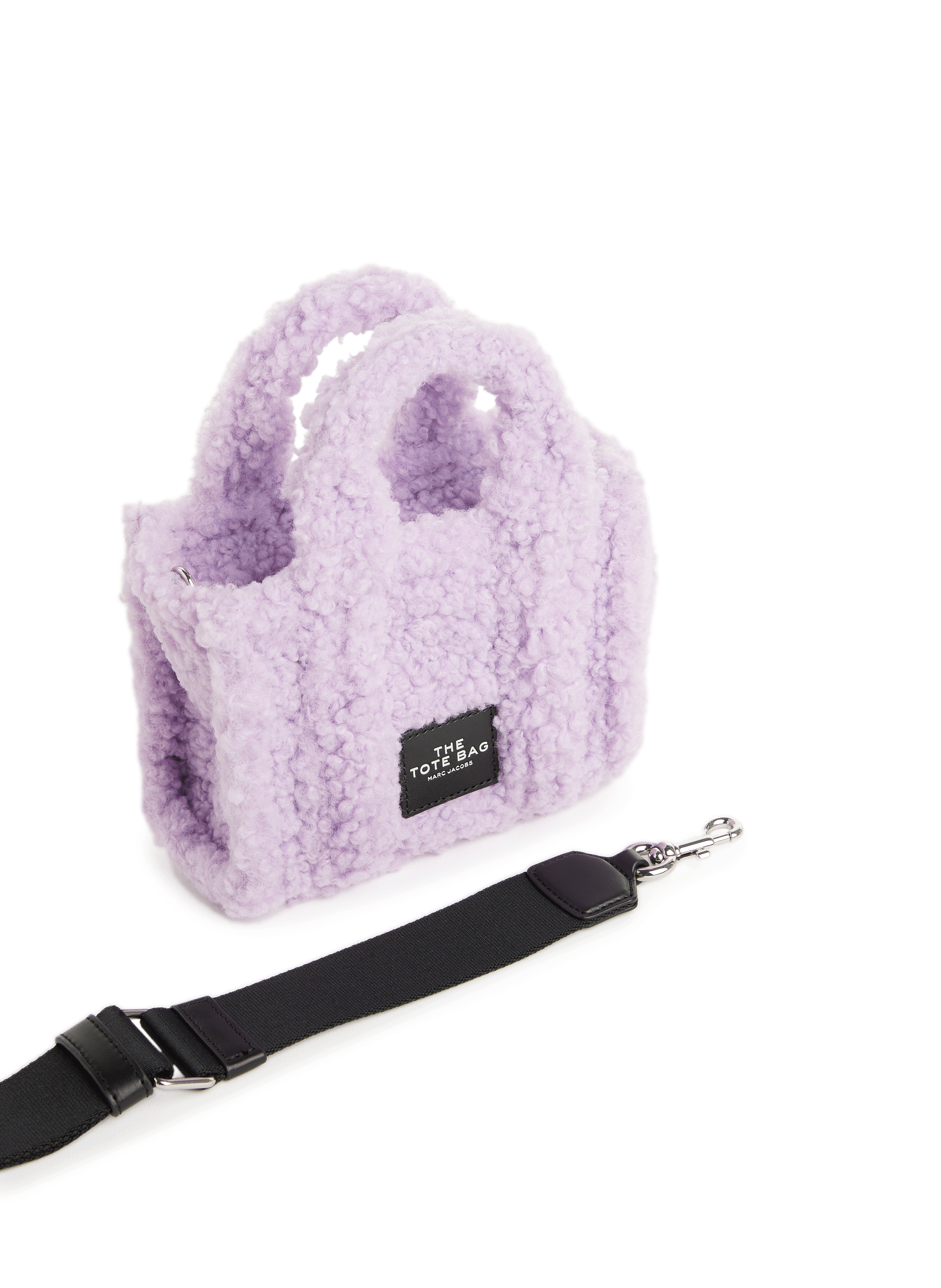 Mini tote bag en shearling