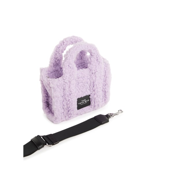 Mini tote bag en shearling