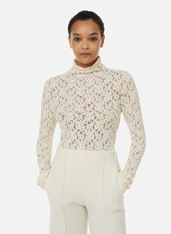 CHLOÉ openwork lace top