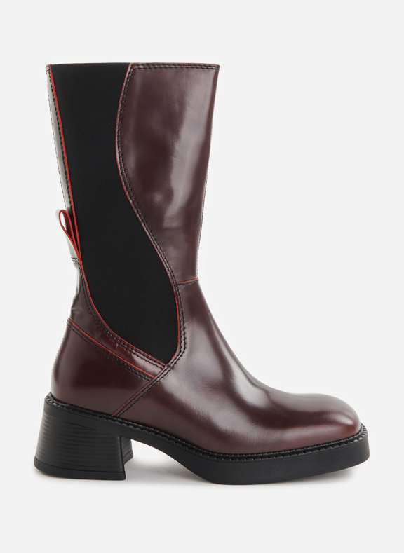 MIISTA Flabia leather boots  Red