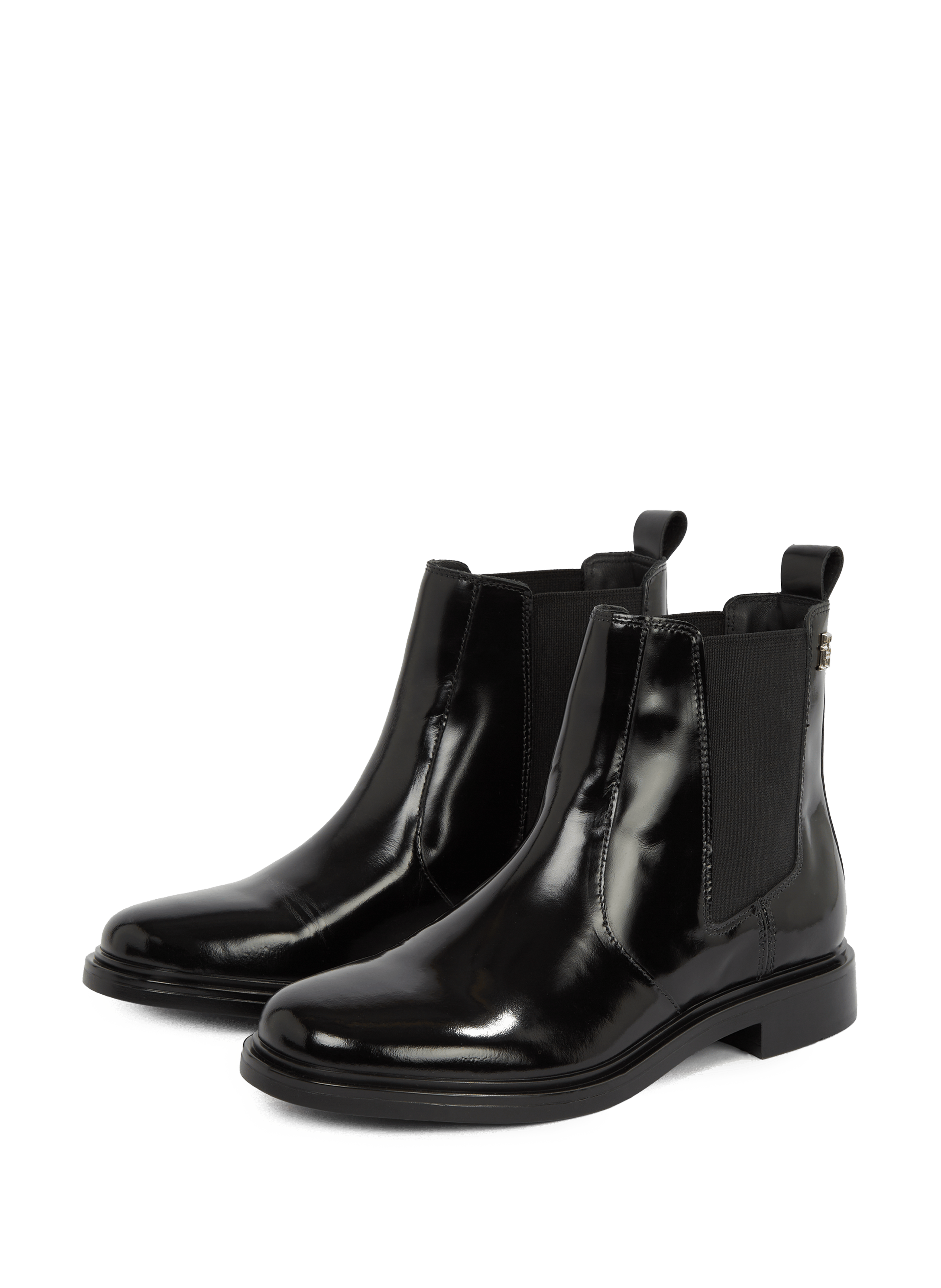 Patent leather Chelsea boots TOMMY HILFIGER Black