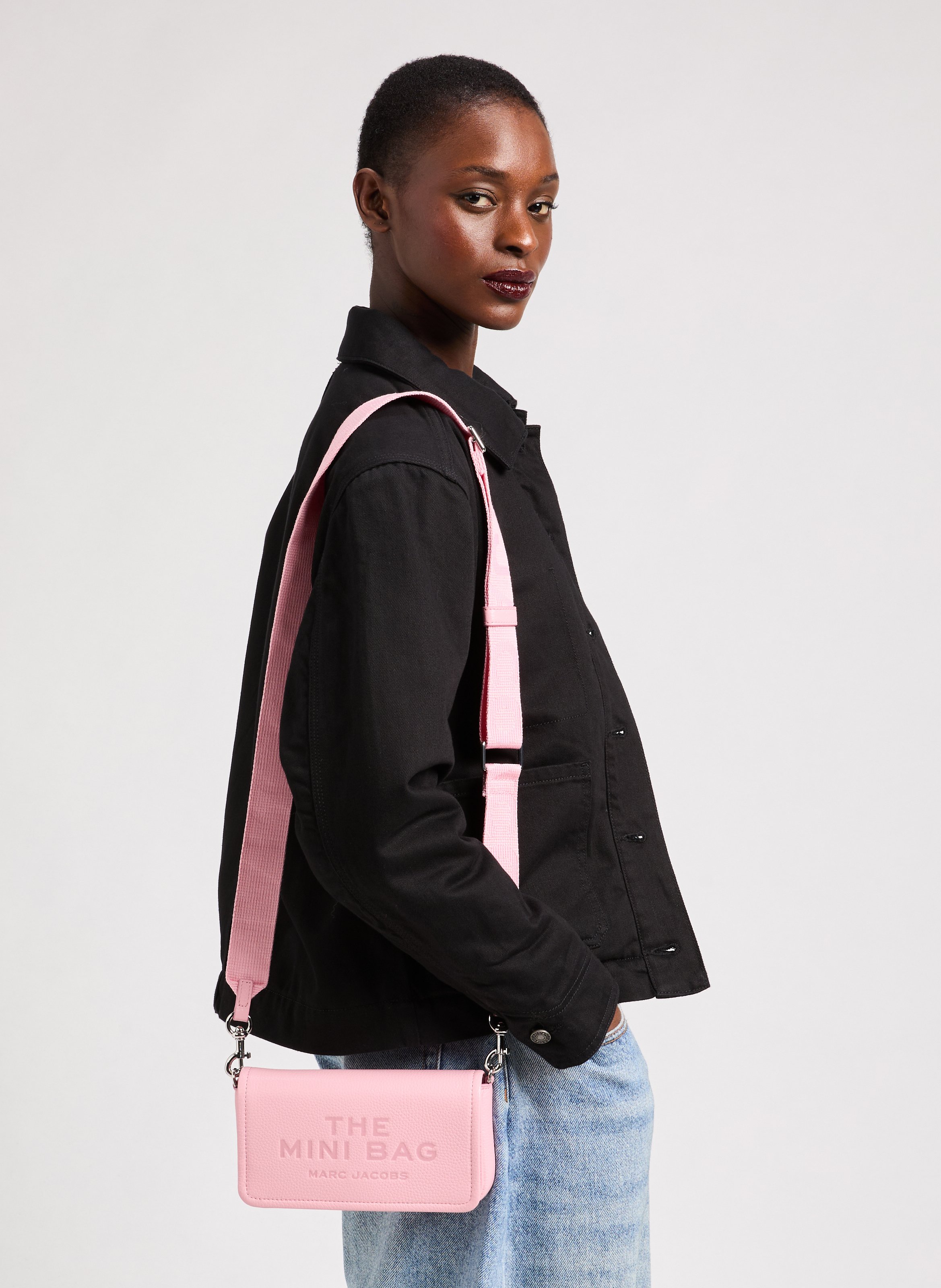 Sac à bandoulière en cuir MARC JACOBS Rose