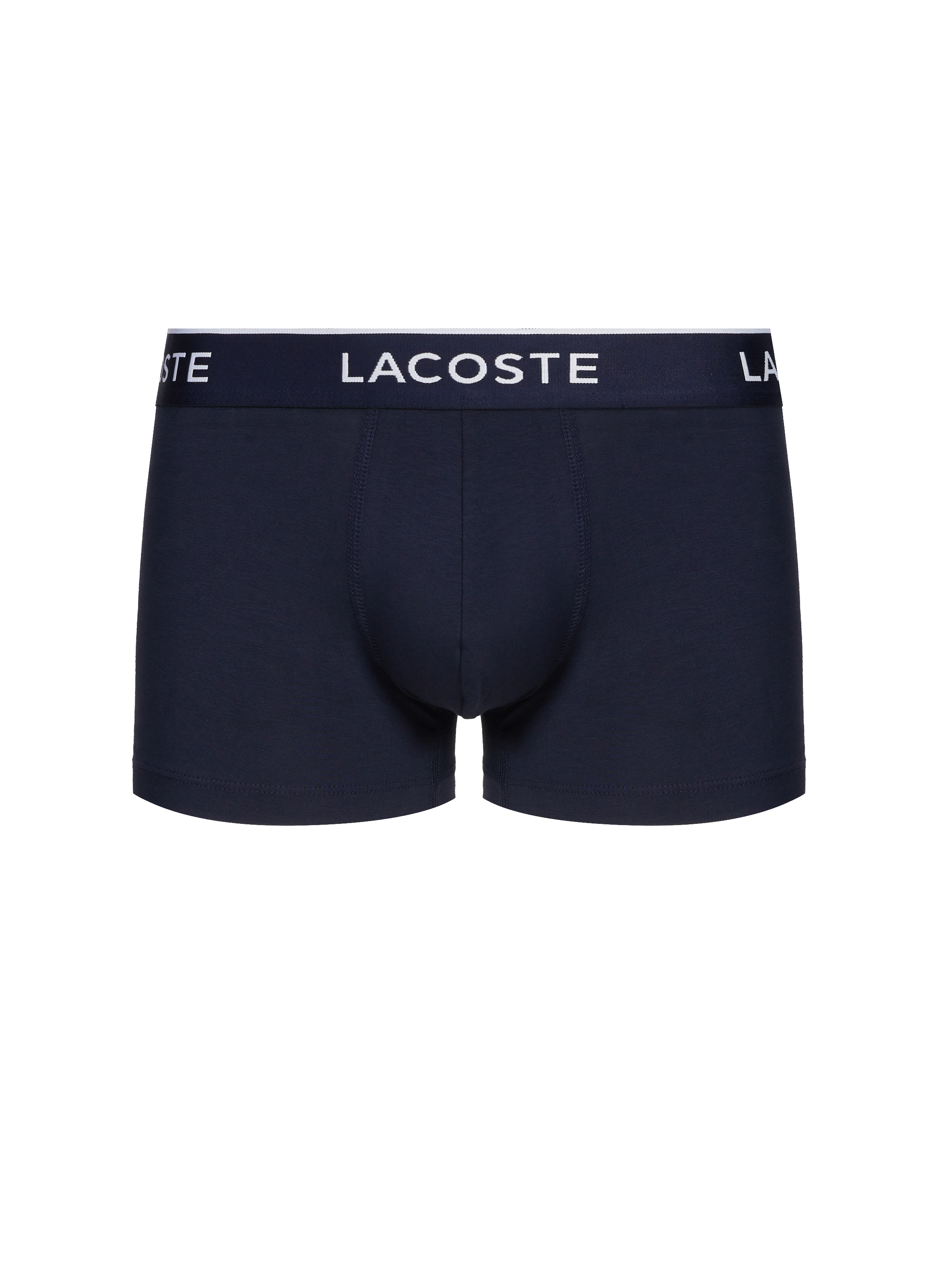 Lot de 3 boxers en coton mélangé LACOSTE Bleu