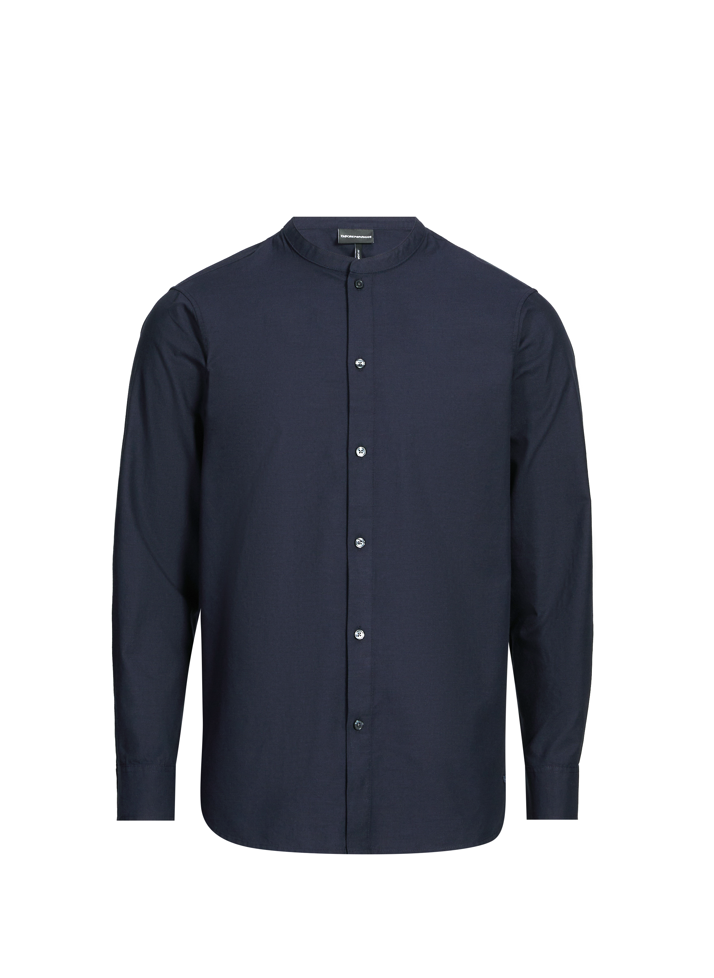 Mao collar shirt EMPORIO ARMANI Blue