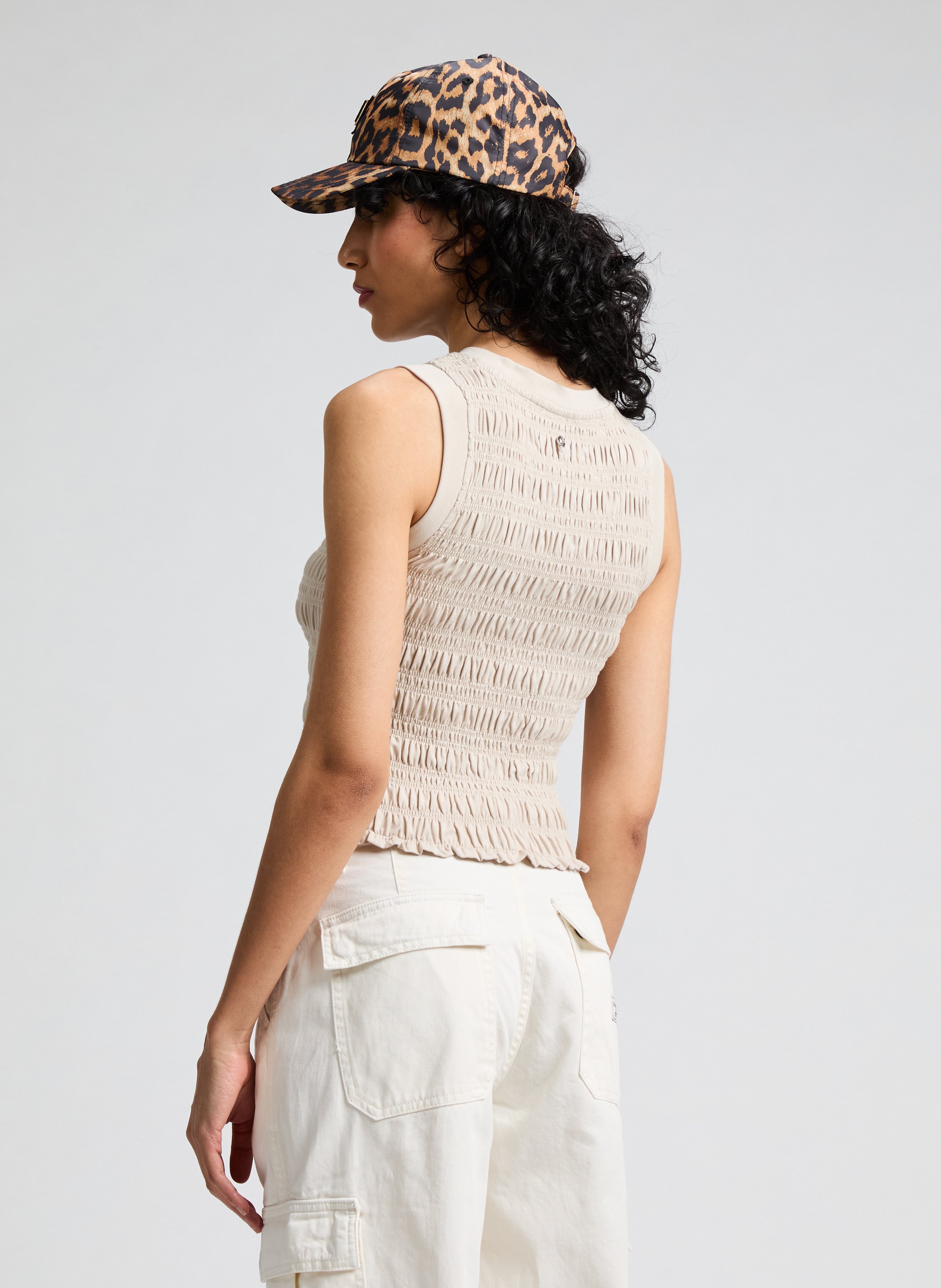 Casquette imprimé animalier  GUESS Marron