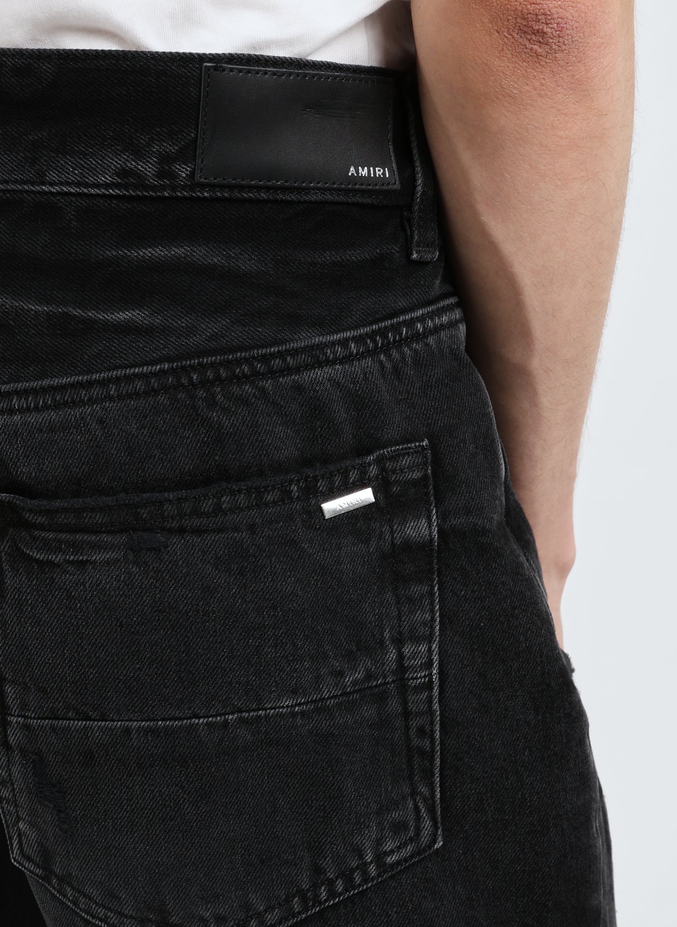 Jean droit destroy AMIRI Noir