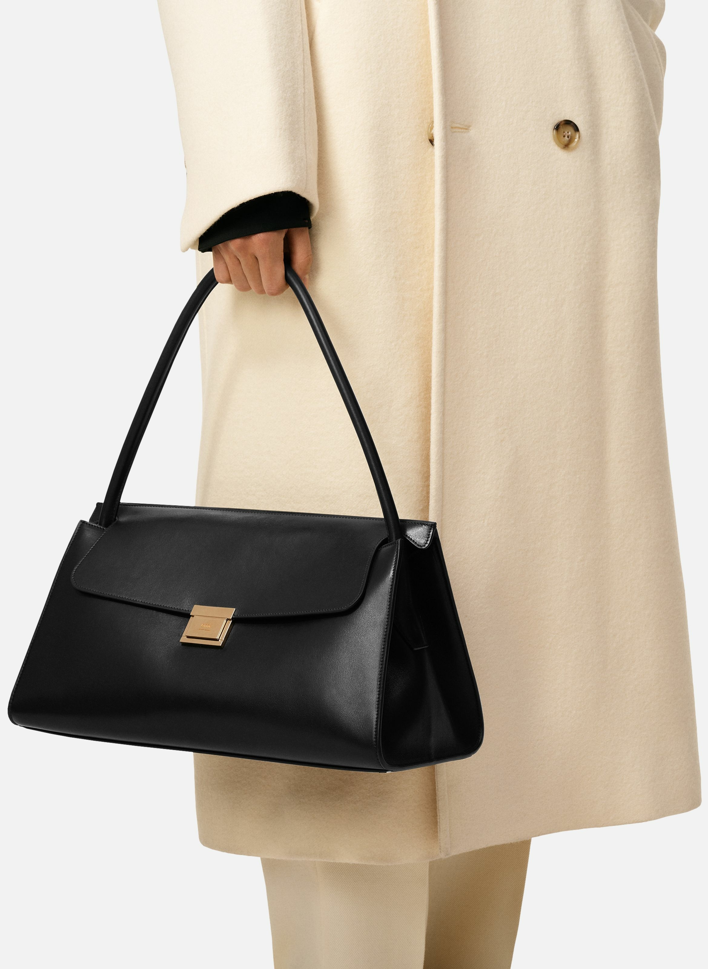 Sac Mimi En Cuir Lisse unisexe AMI PARIS Noir