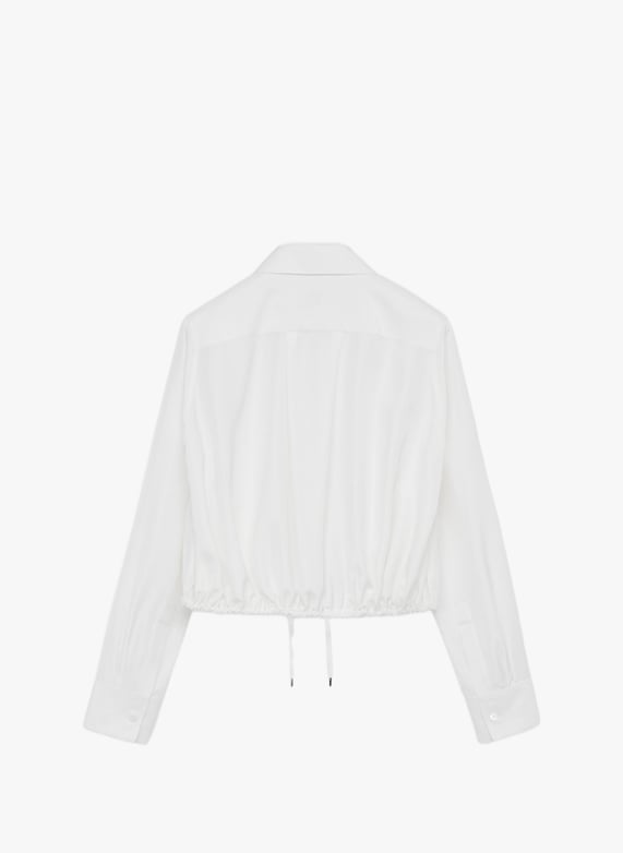 Chemise ballon en soie mélangée | Blanc by LOEWE Chemise ballon en soie mélangée Blanc