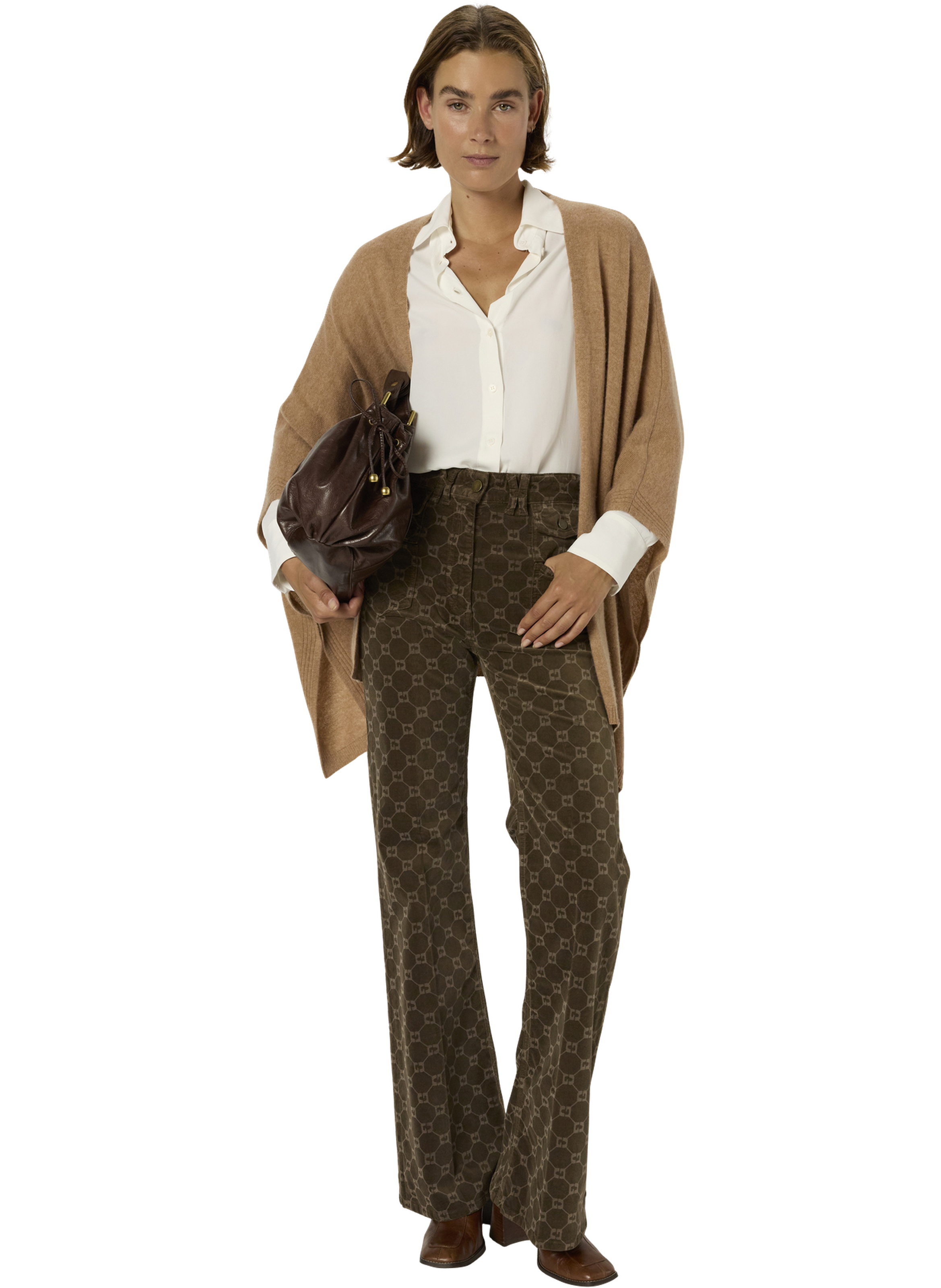 Poncho en cachemire - emeline GERARD DAREL Marron