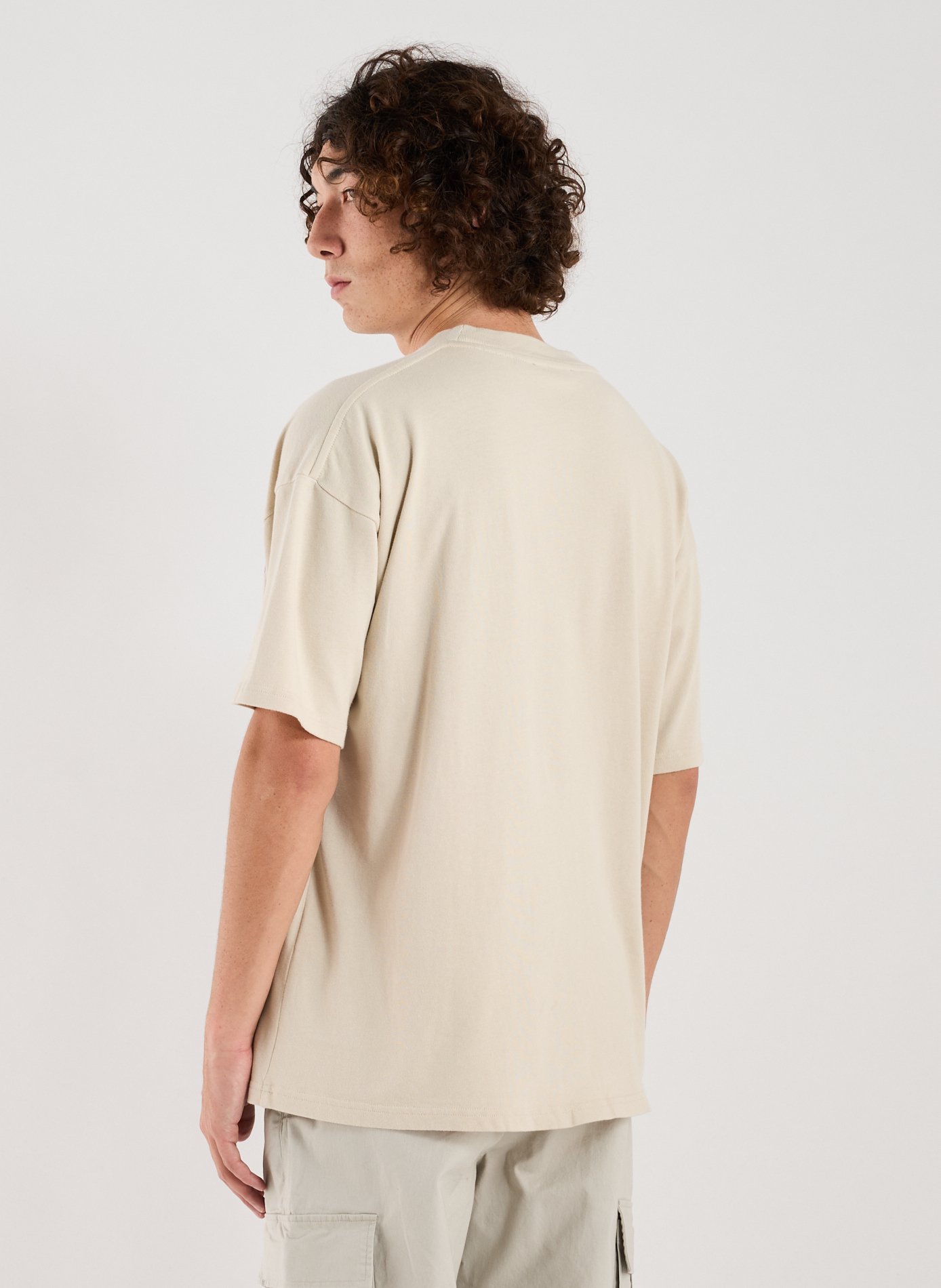 Biker-style cotton t-shirt REPRESENT White