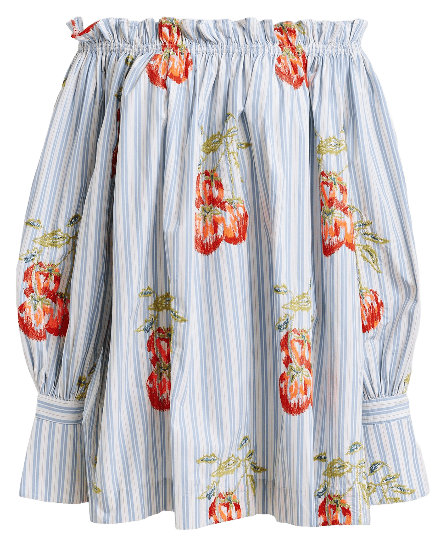 Robe courte épaules dénudées à rayures Ihassachusetts ESSENTIEL ANTWERP Bleu